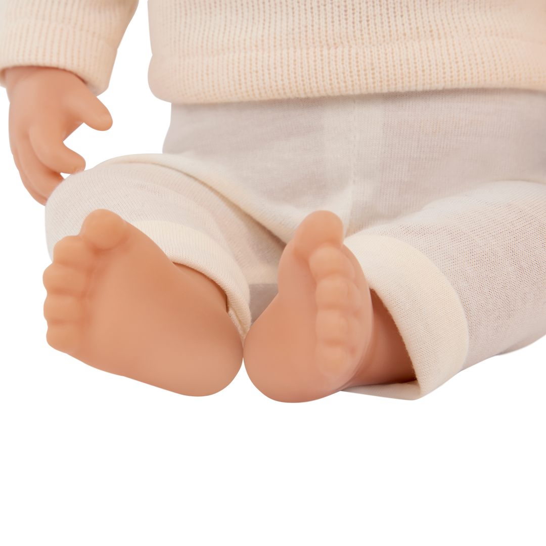 Baby Boy Doll with Hair - Boy Doll with Blonde Hair & Blue Eyes - Gifts & Toys for Kids Ages 2 Years + - LullaBaby Dolls UK