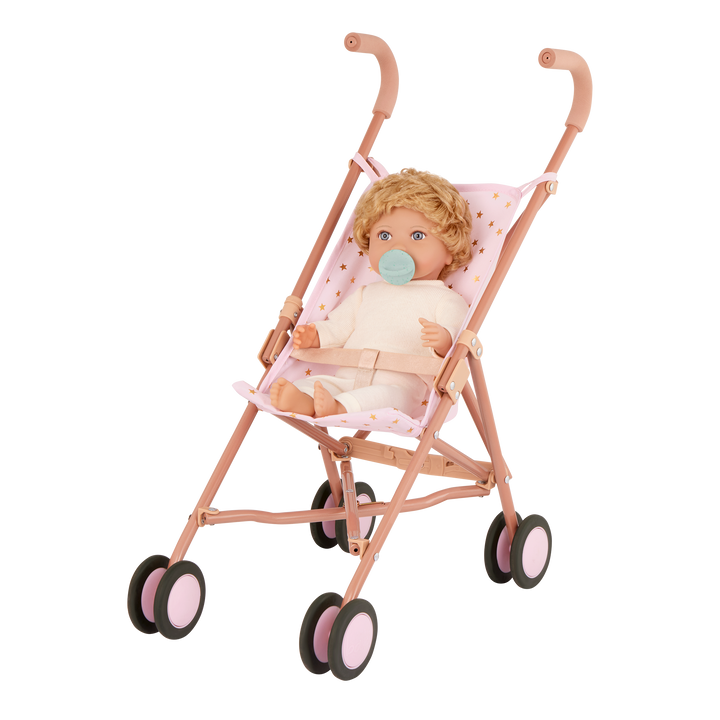 Baby Boy Doll with Hair - Boy Doll with Blonde Hair & Blue Eyes - Gifts & Toys for Kids Ages 2 Years + - LullaBaby Dolls UK