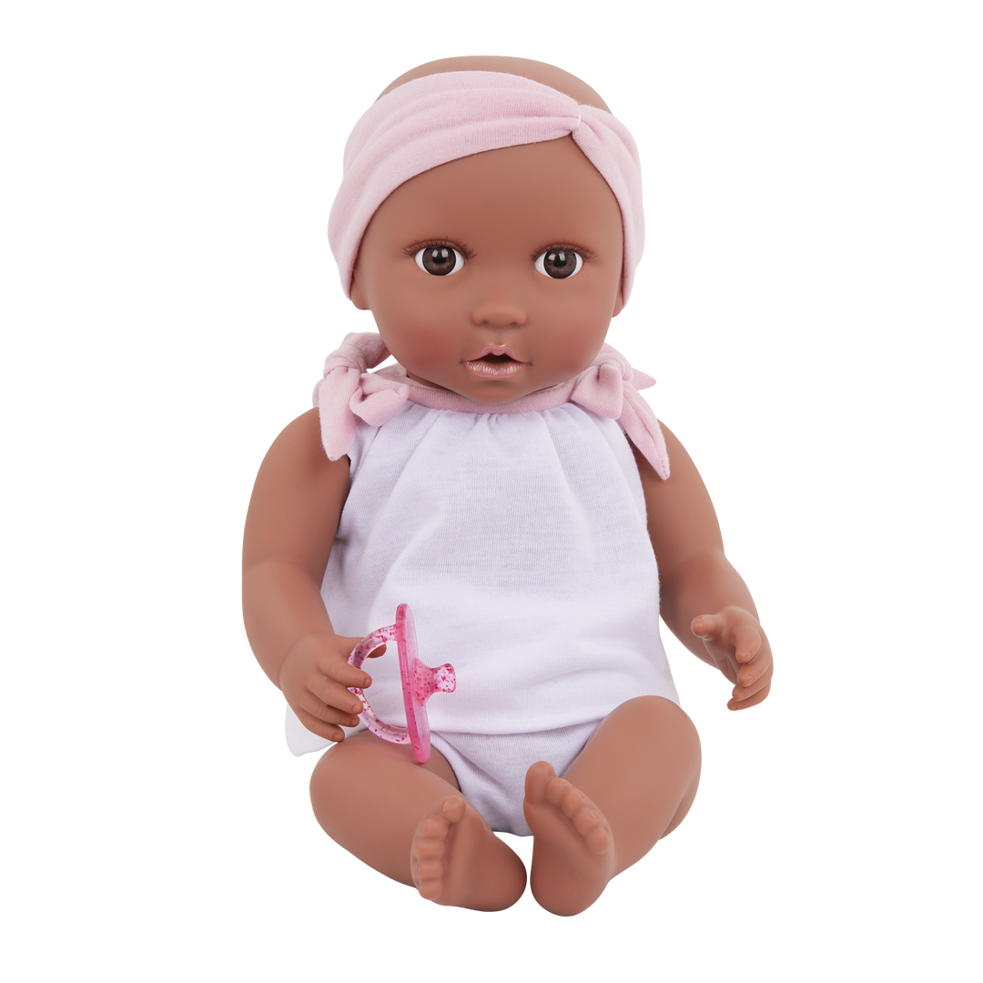 Baby Doll 2 pc Outfit Pink Headband