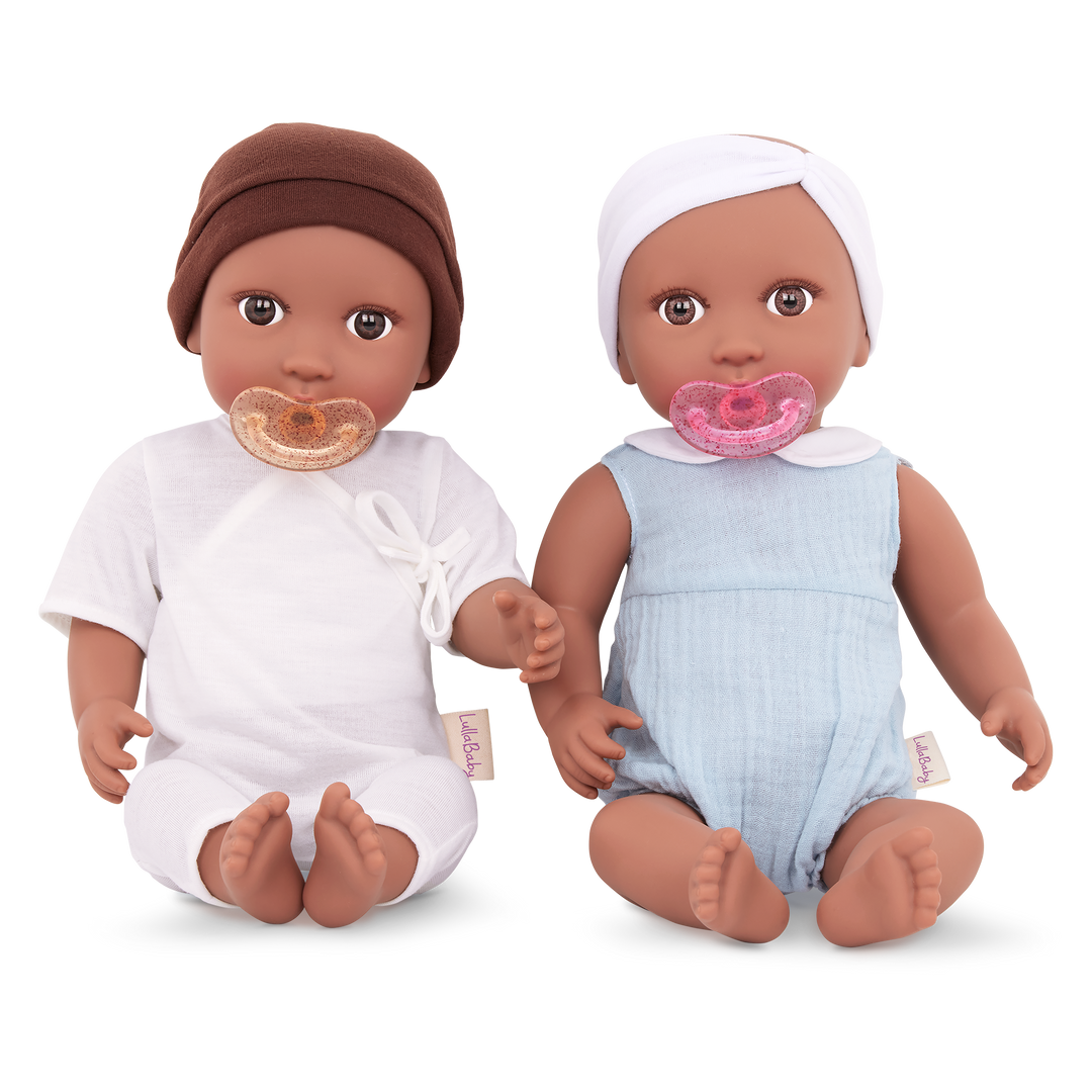 Baby Doll Twins Set Warm Skin Tone Twin Dolls LullaBaby Lullababy UK Consumer