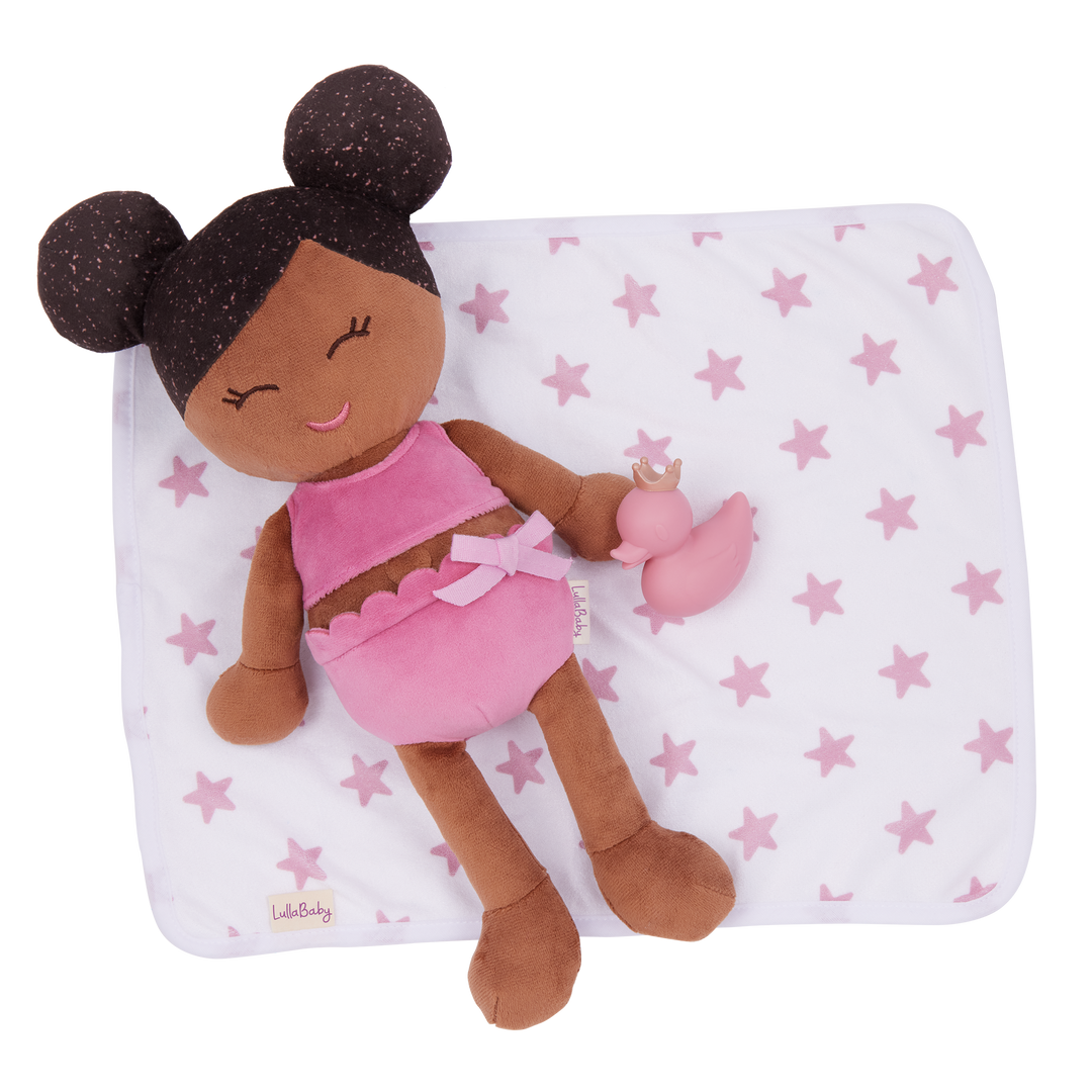 LullaBaby Plush Bath Doll & Accessories