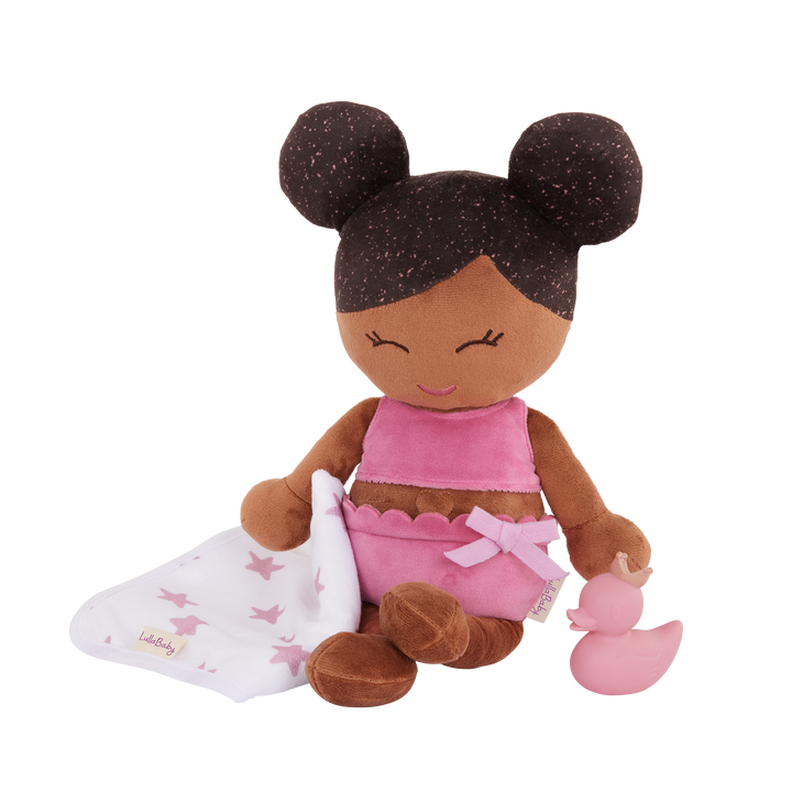 LullaBaby Plush Bath Doll & Accessories