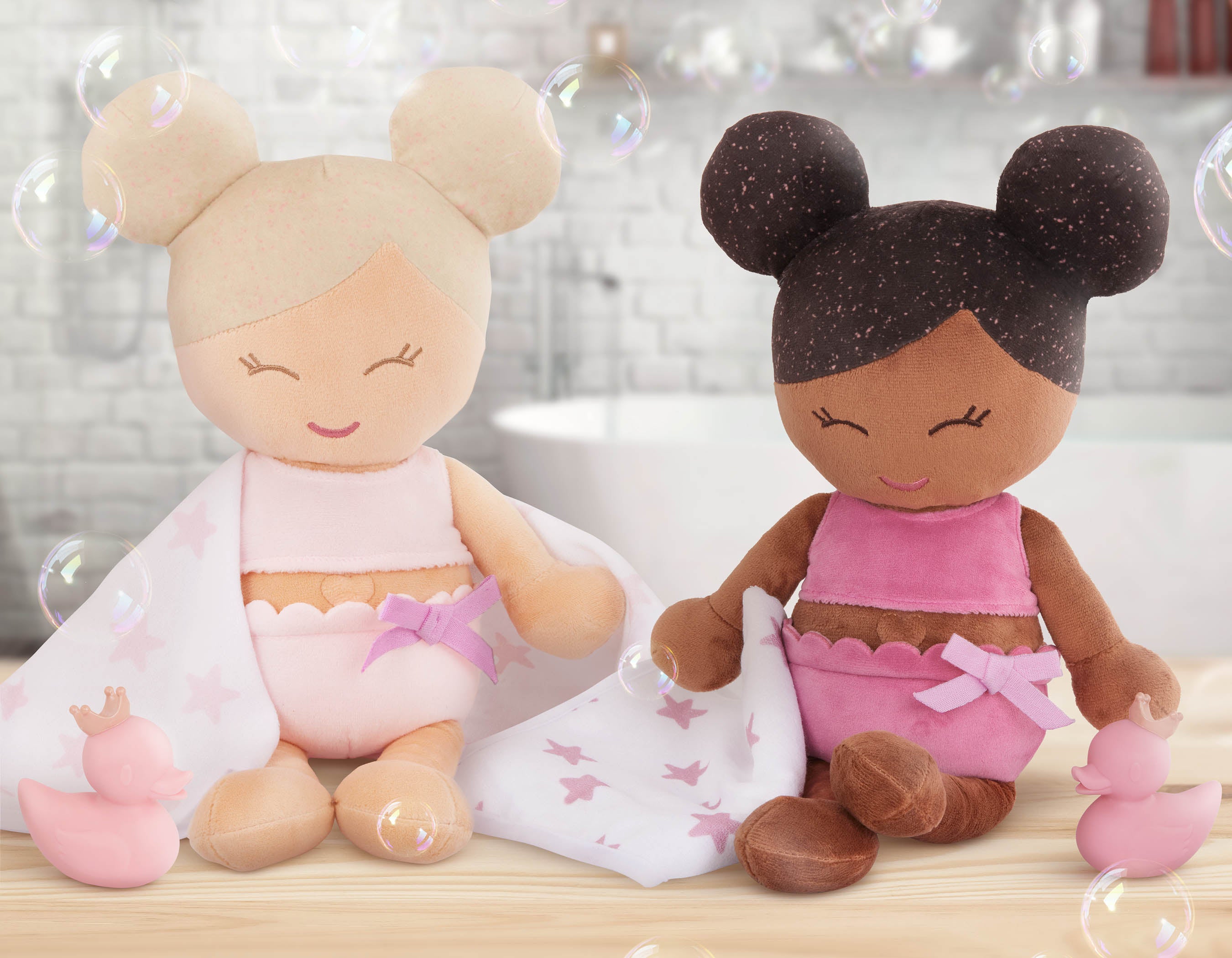 Plush Bath Doll & Accessories - Bath Toys for Kids - LullaBaby Dolls UK