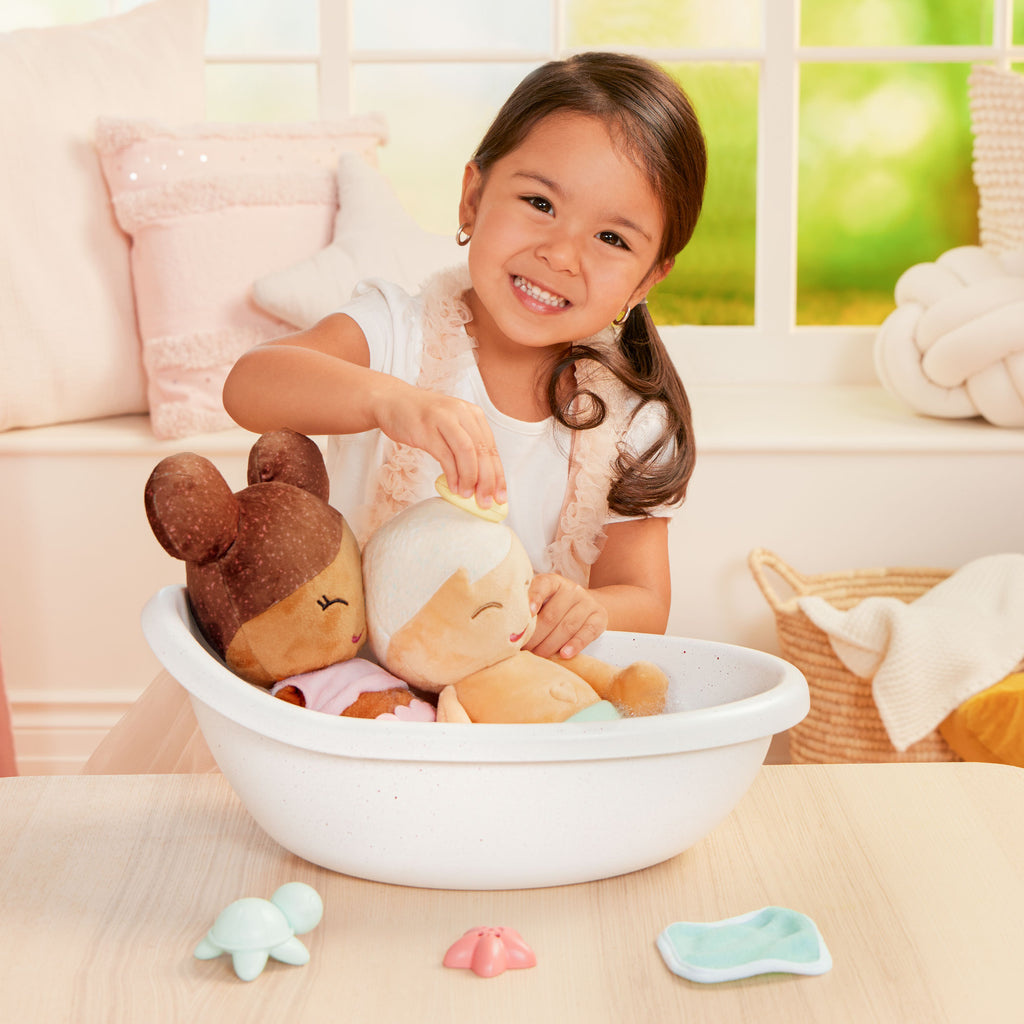 Baby Doll Bathtub Set - Bath Toys for Kids - Accessory for Baby Dolls - LullaBaby