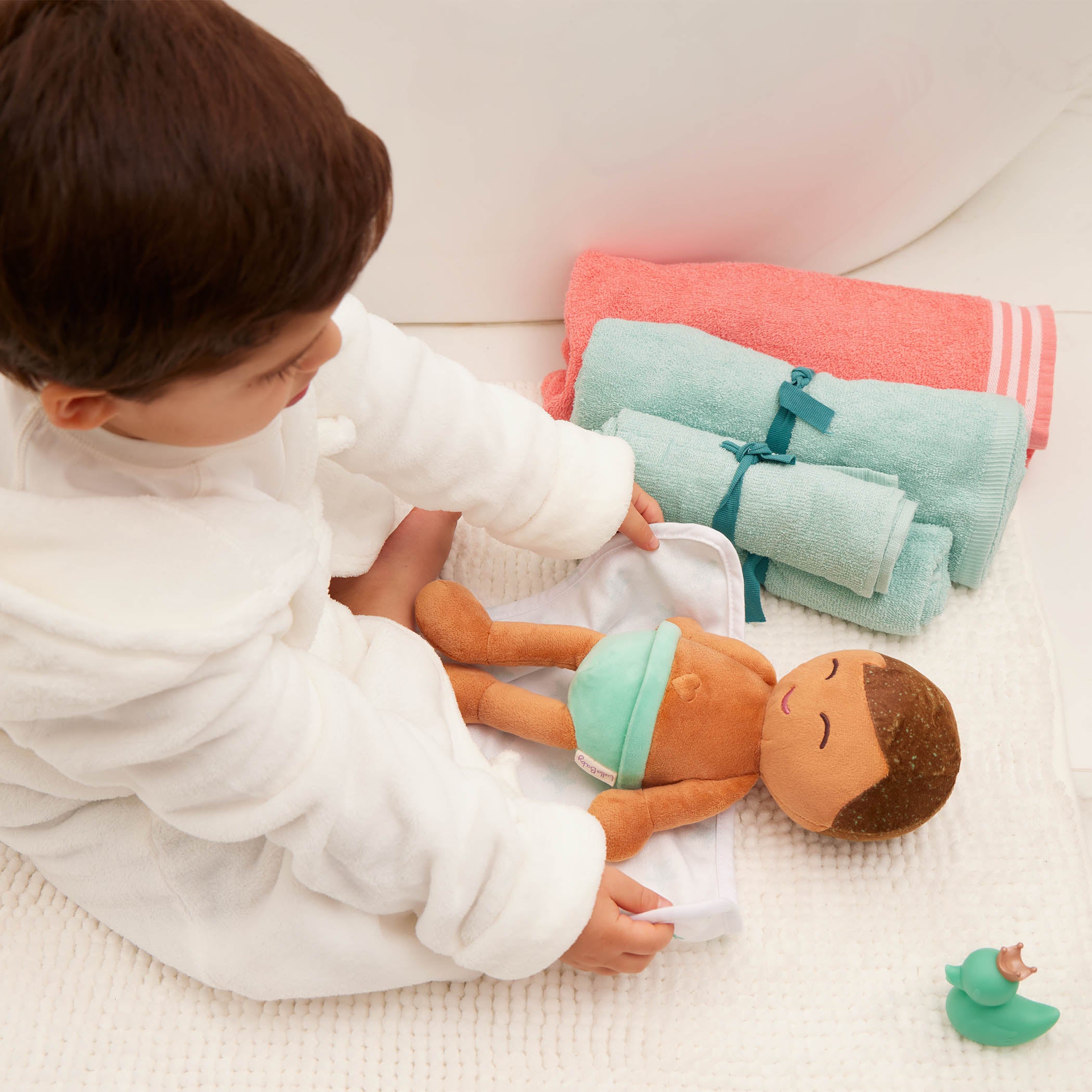 Boy Plush Bath Doll & Accessories - Bath Toys for Kids - LullaBaby