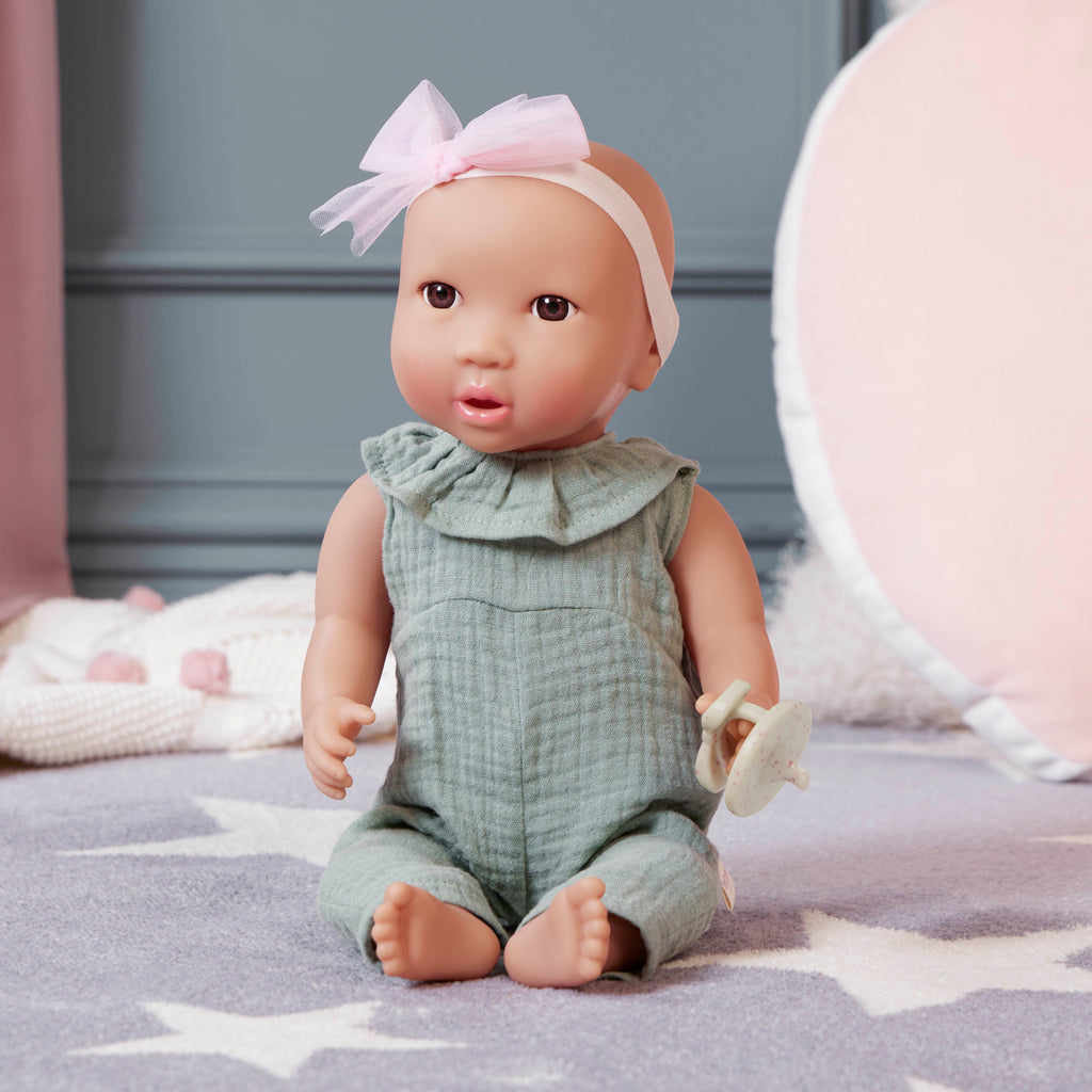 Doll with Green Jumper & Headband with Bow