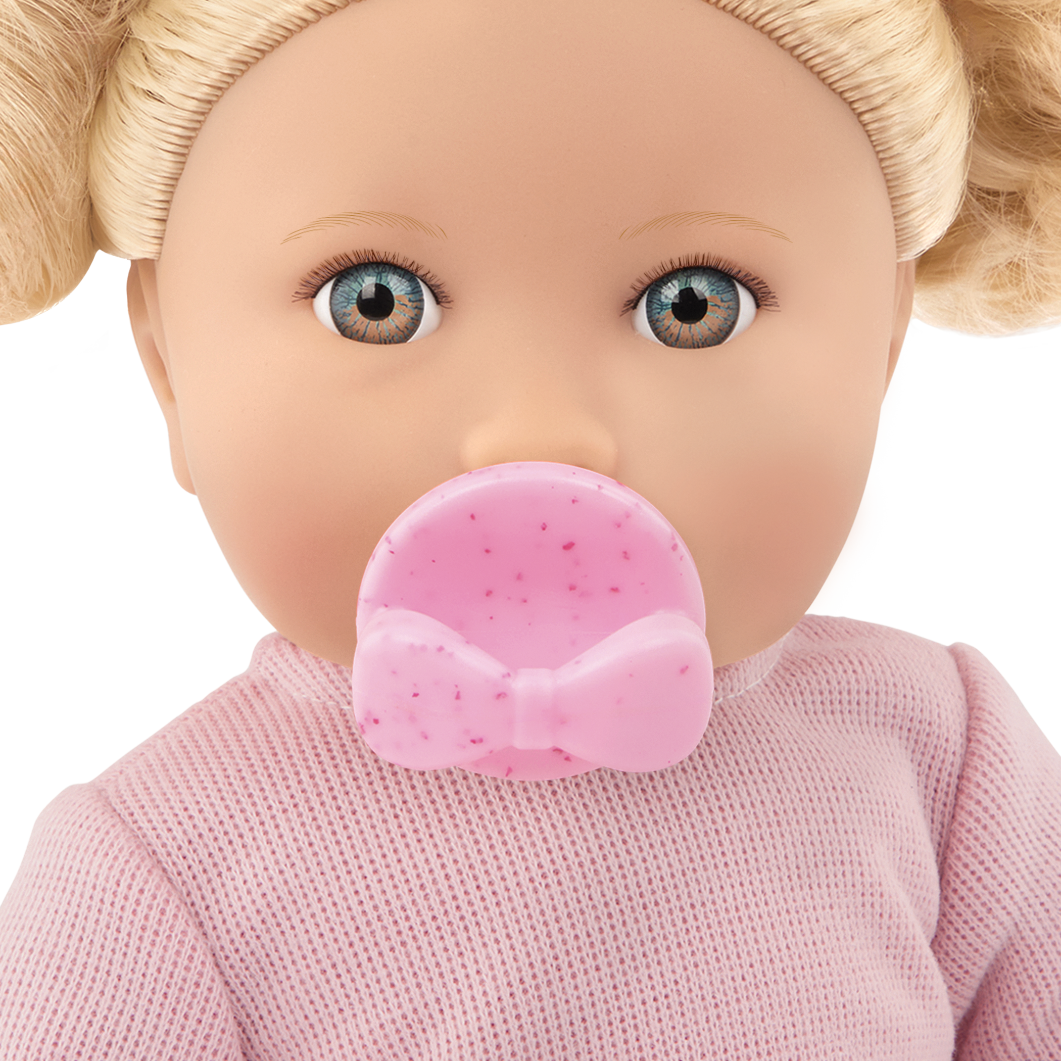 Baby Doll with Blonde Hair - 36cm Baby Doll with Dummy - Toys for Kids Ages 2 Years + - LullaBaby Doll