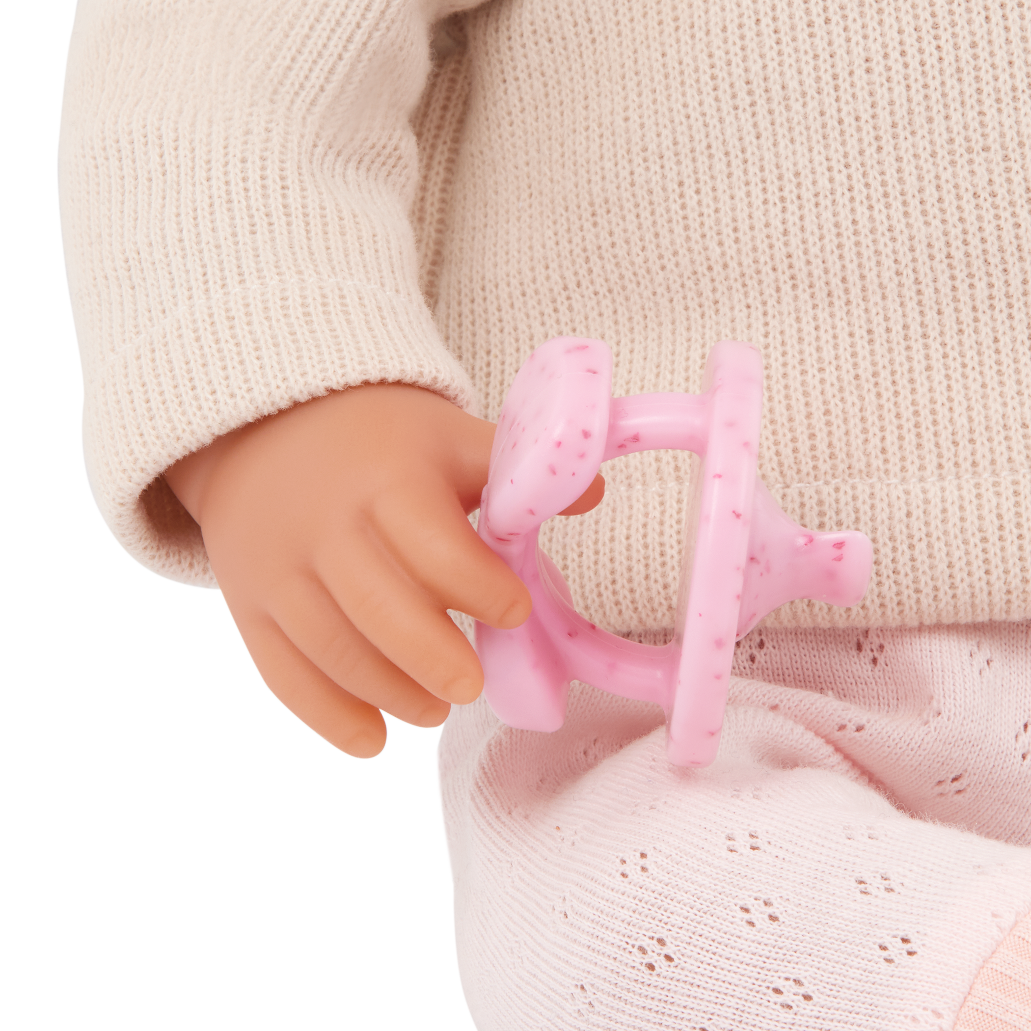 Doll with Brown Hair - 36cm Baby Doll with Pink Dummy - Toys & Gifts for Kids Ages 2 Years + - LullaBaby Dolls