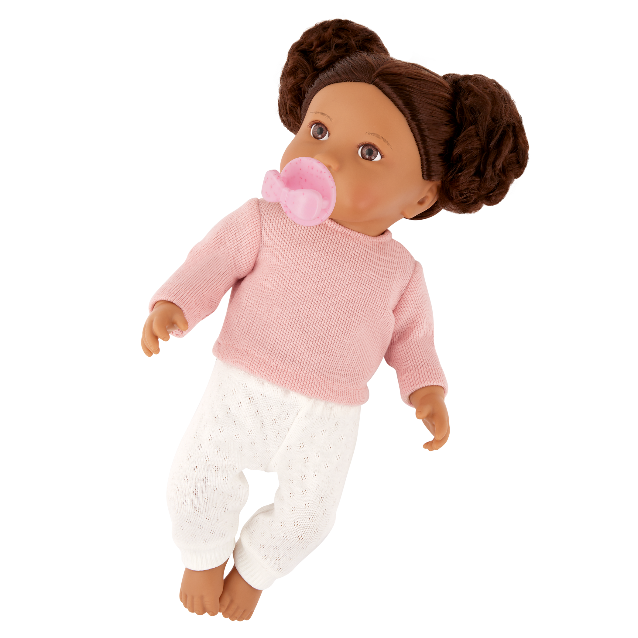 LullaBaby Doll with Wavy Brown Hair