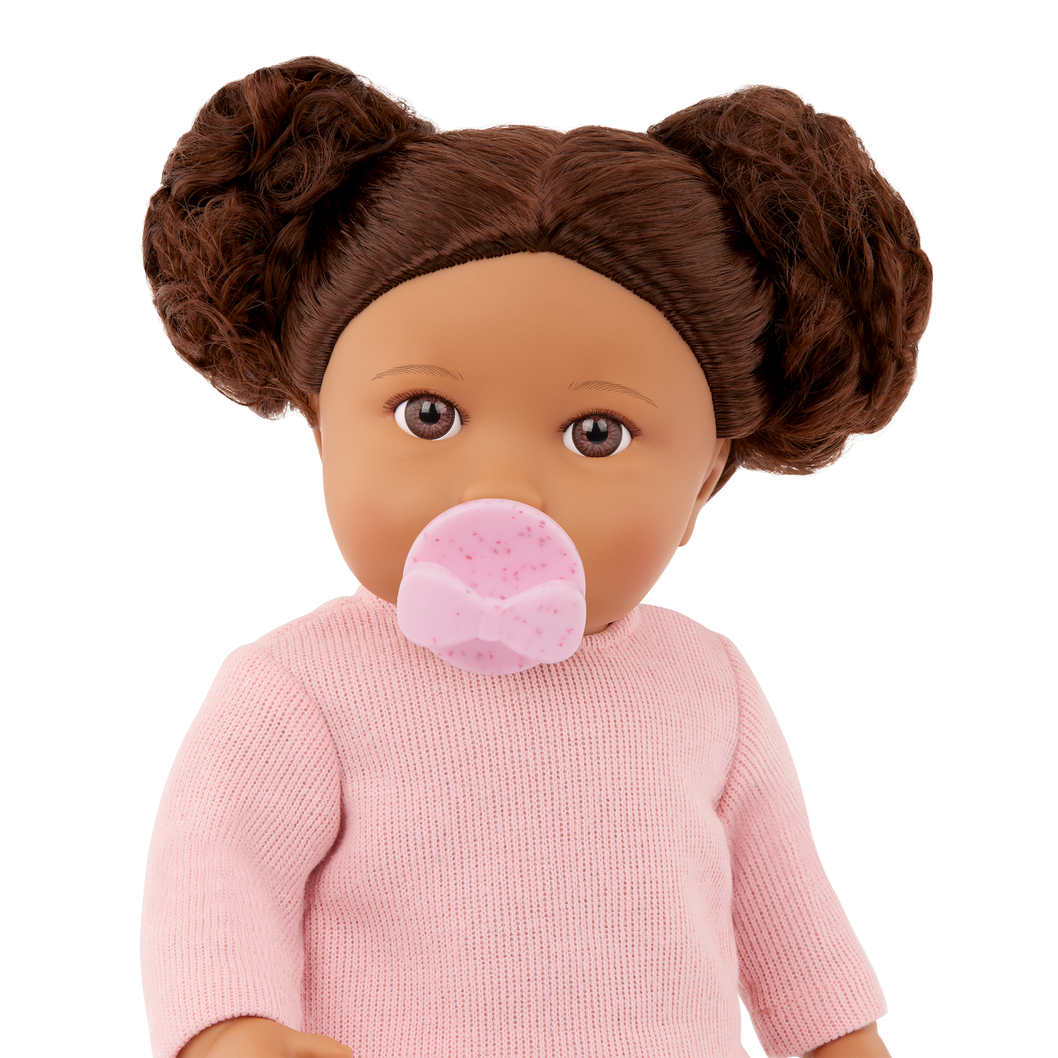 LullaBaby Doll with Wavy Brown Hair
