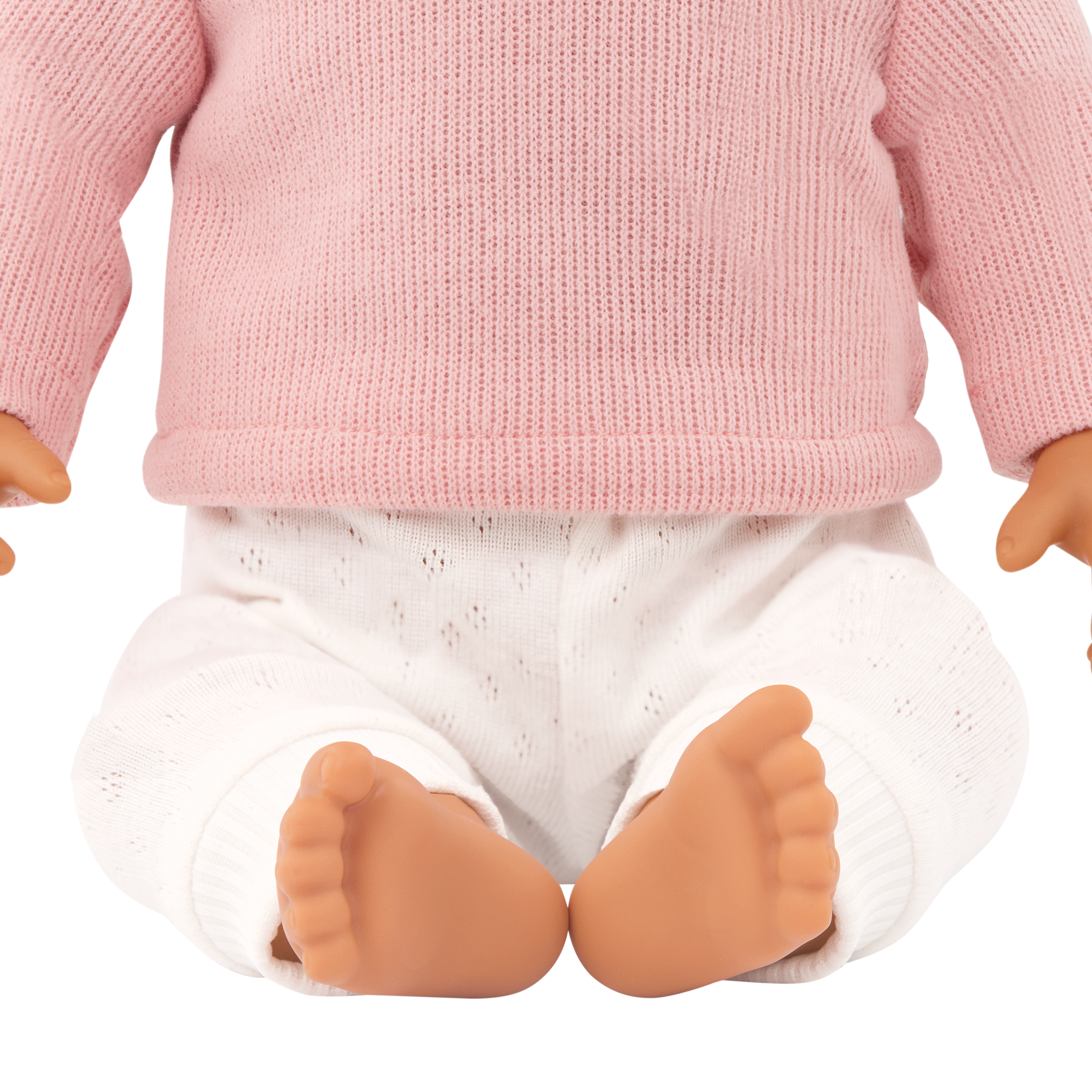 LullaBaby Doll with Wavy Brown Hair