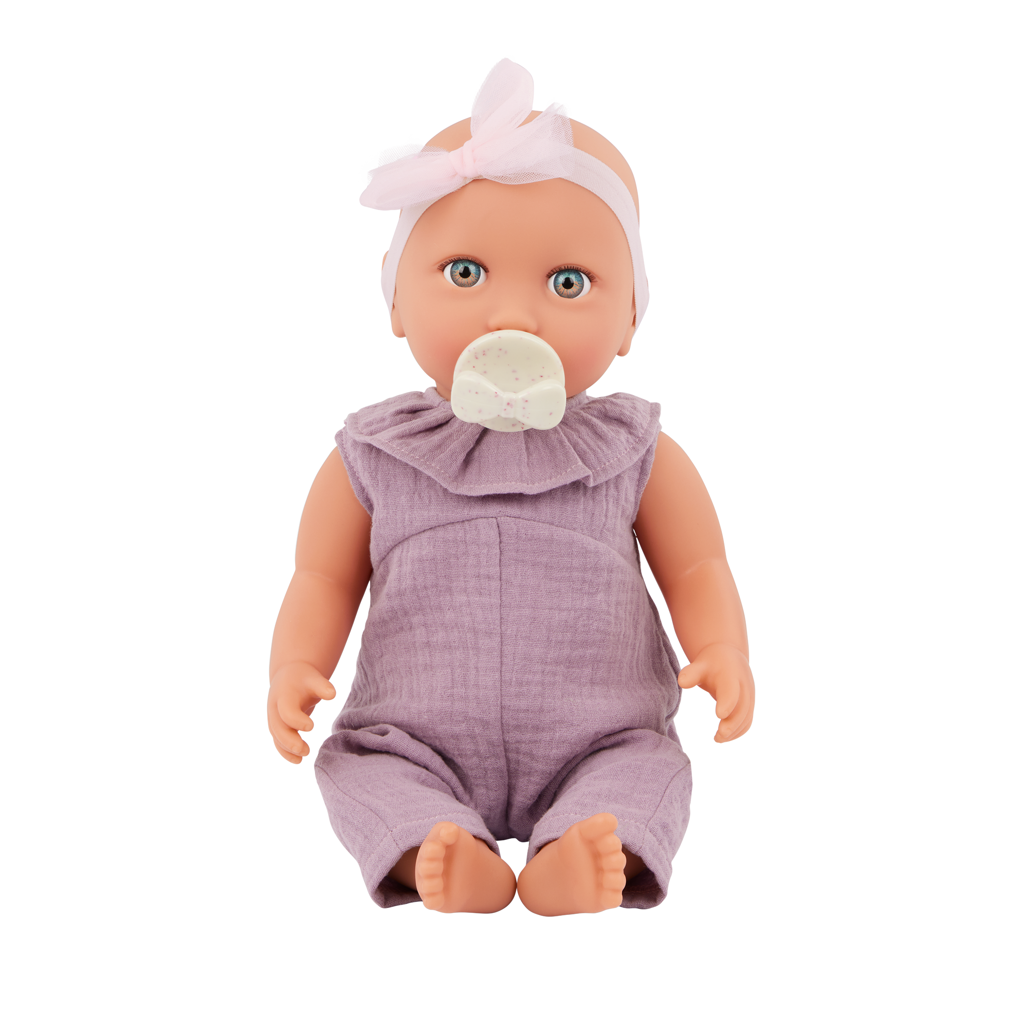 Baby Doll in Lilac Jumper - 36cm Baby Doll for Kids - Toys & Gifts for Ages 2 + - LullaBaby