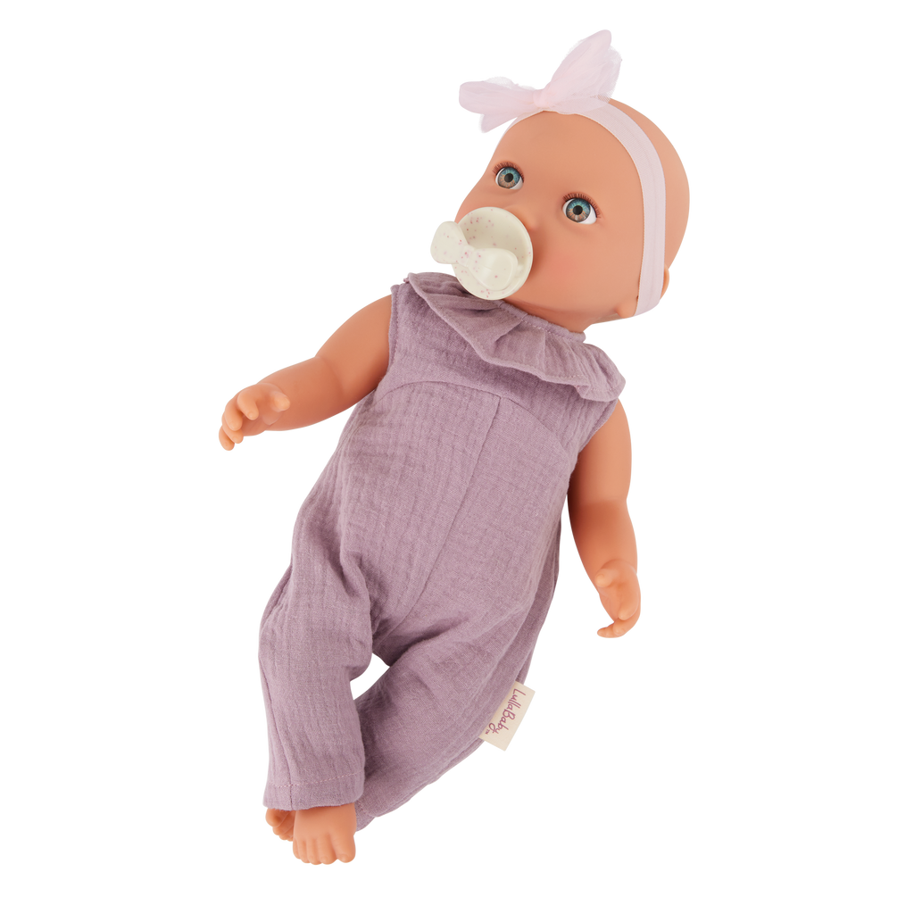 Baby Doll in Lilac Jumper - 36cm Baby Doll for Kids - Toys & Gifts for Ages 2 + - LullaBaby