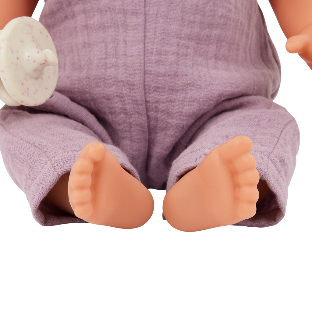 Baby Doll in Lilac Jumper - 36cm Baby Doll for Kids - Toys & Gifts for Ages 2 + - LullaBaby