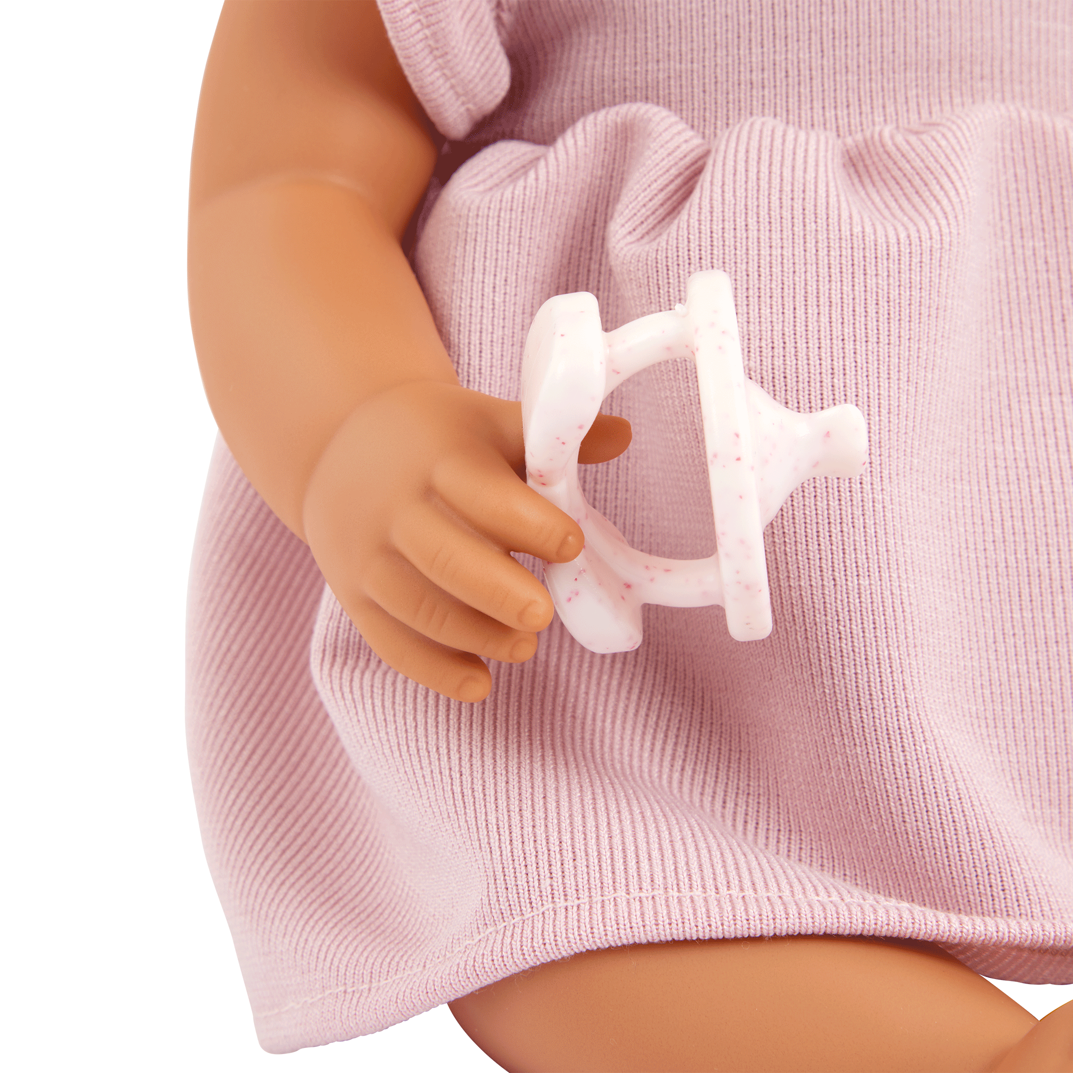 LullaBaby Doll in Pink Dress - 36cm Baby Doll with Brown Eyes - Gift Ideas for Kids Ages 2 Years + - LullaBaby Dolls UK