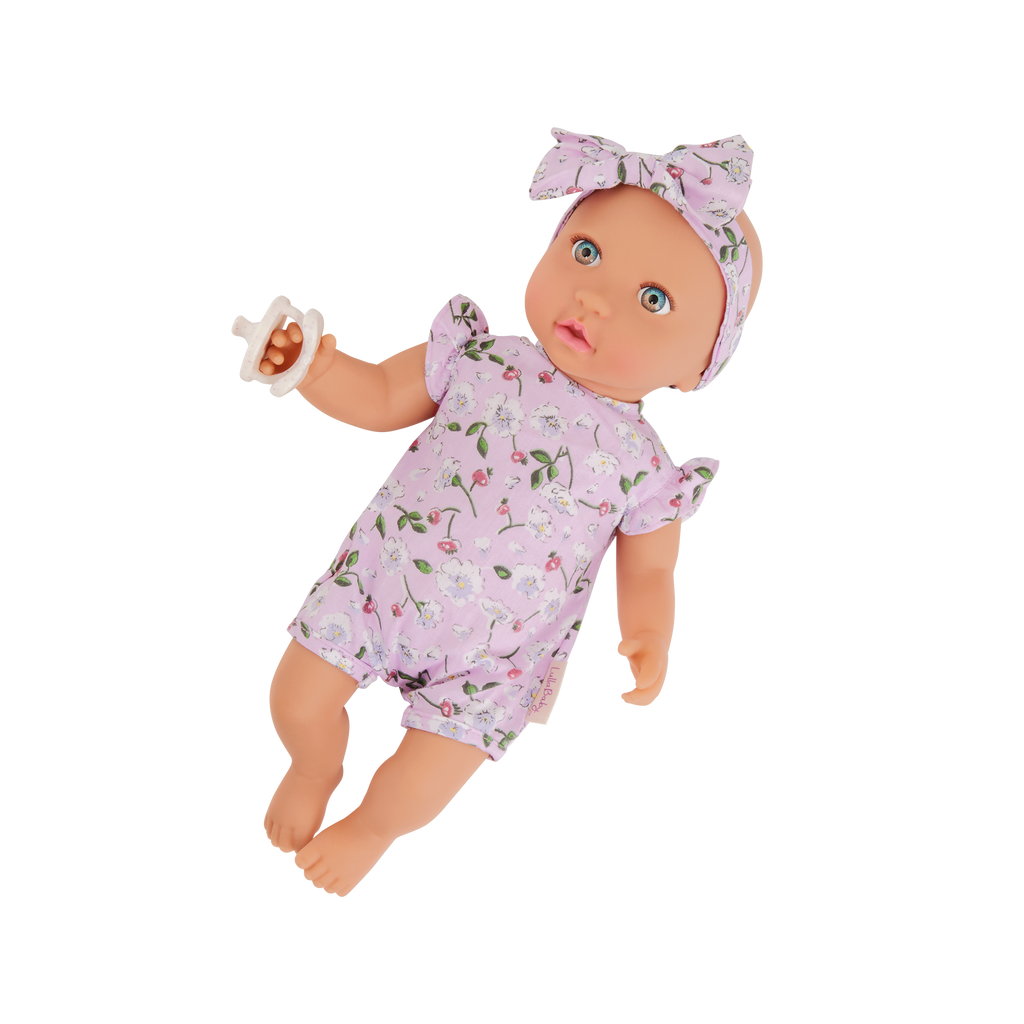 LullaBaby Doll in Floral Outfit - 36cm Baby Doll - Gifts for Toddlers Ages 2 Years + - LullaBaby UK