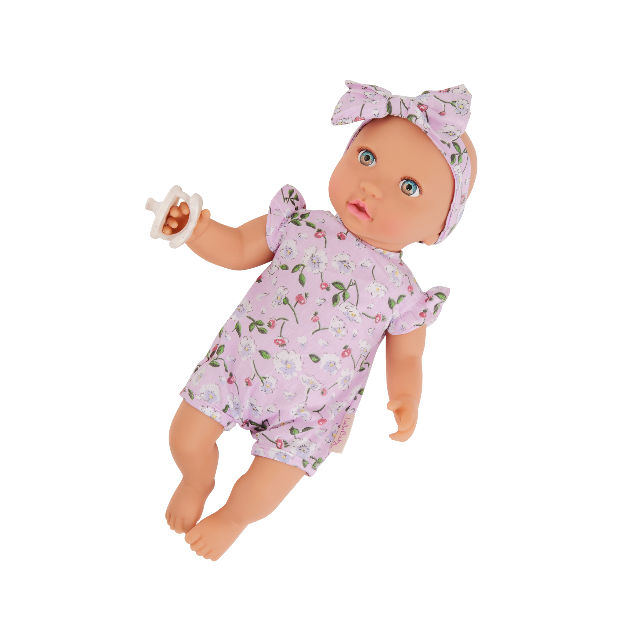 LullaBaby Doll in Floral Outfit - 36cm Baby Doll - Gifts for Toddlers Ages 2 Years + - LullaBaby UK