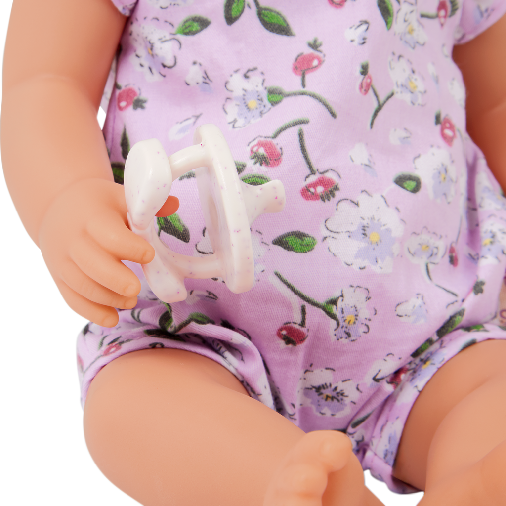 LullaBaby Doll in Floral Outfit - 36cm Baby Doll - Gifts for Toddlers Ages 2 Years + - LullaBaby UK