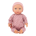Baby Doll in Lilac Hearts Pyjama - 36cm Baby Doll with Blue Eyes - Gifts for Kids Ages 2 Years + - LullaBaby