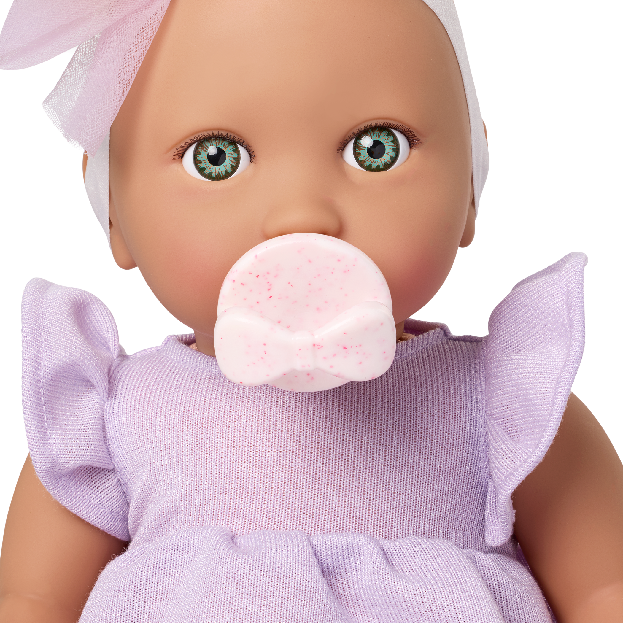 Baby Doll in Lilac Dress - 36cm Baby Doll with Blue Eyes - Gift Ideas for Toddlers - LullaBaby Dolls