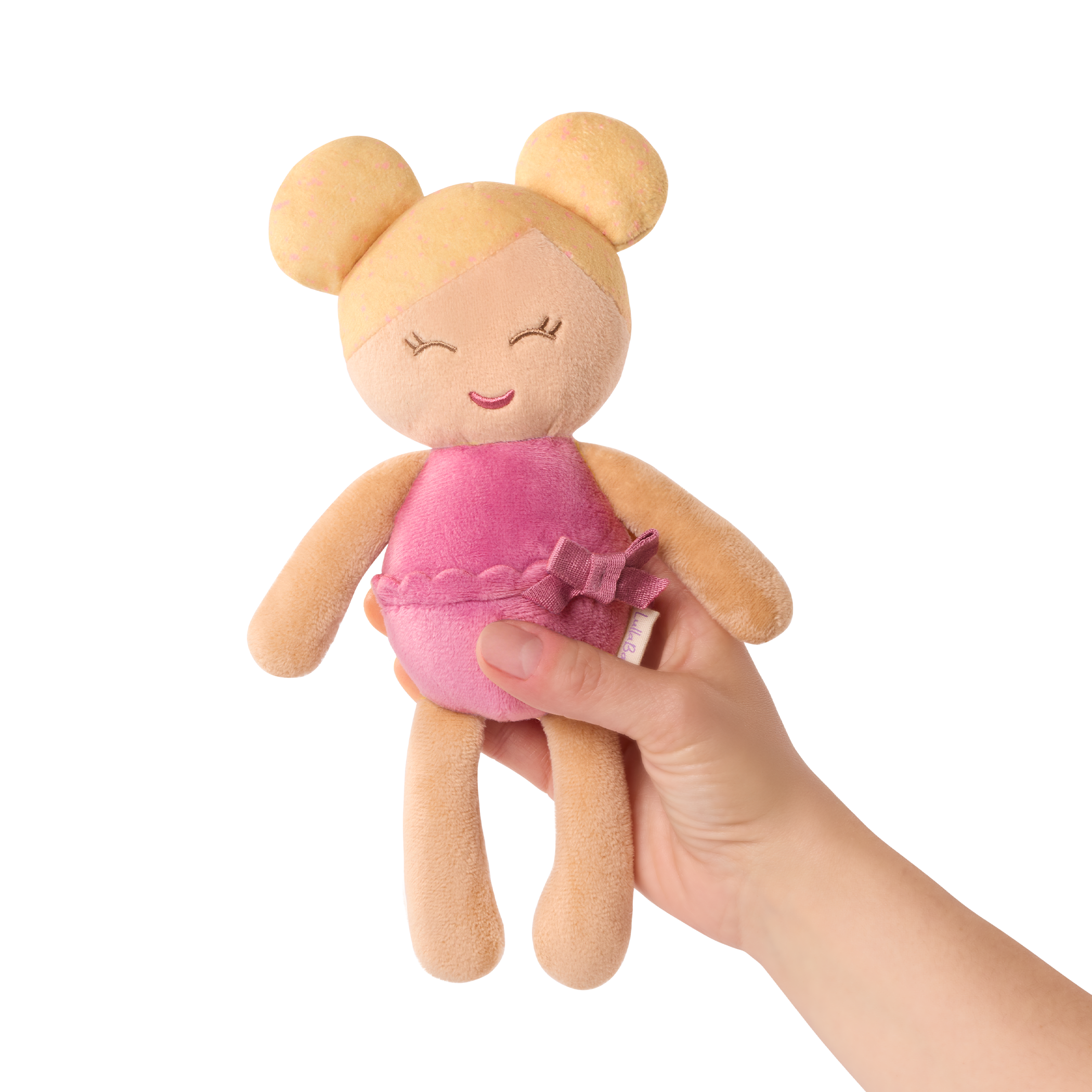 Plush Baby Bath Doll with Blonde Hair - Mini Bath Doll for Kids - Bath Toys - Toys for Toddlers - LullaBaby Dolls