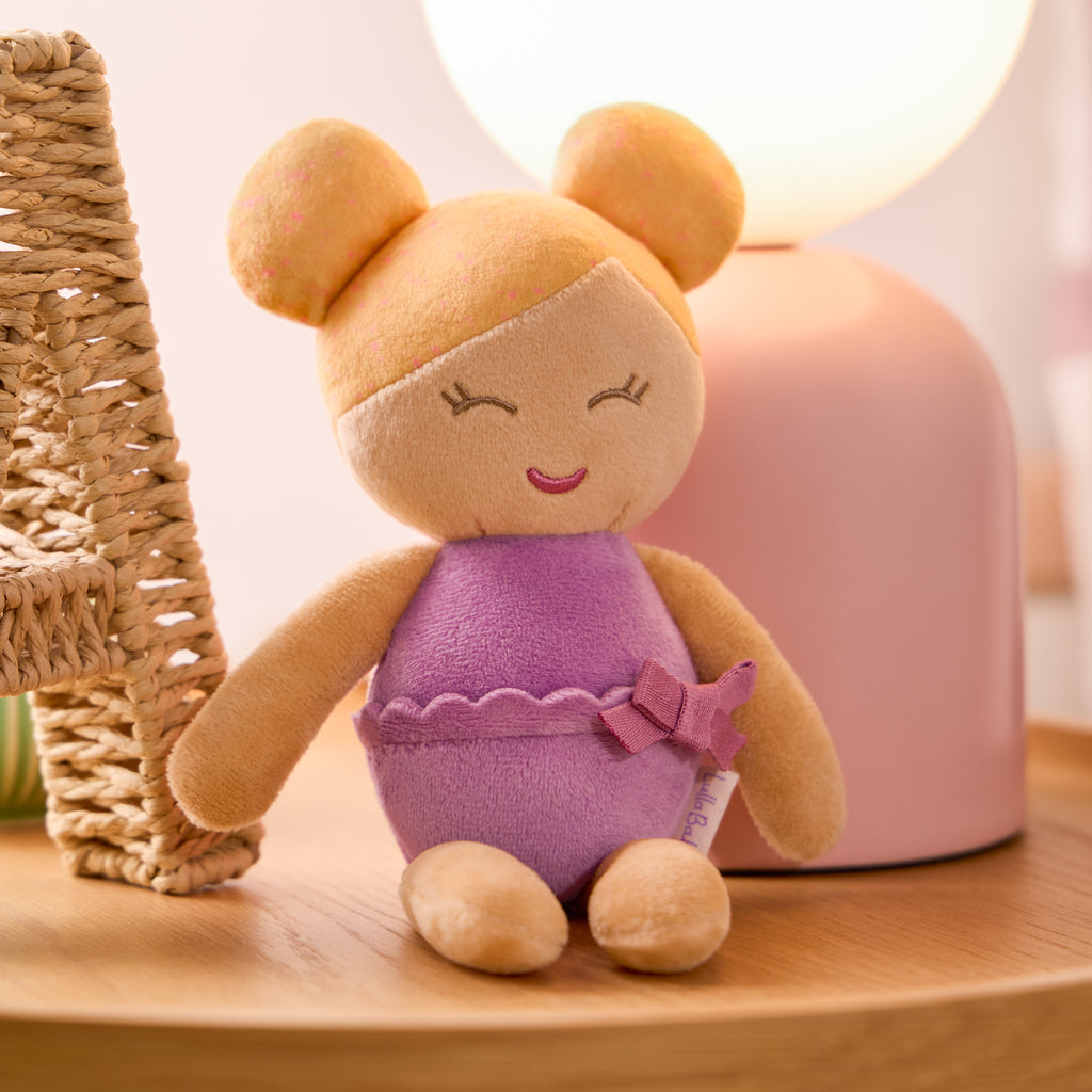 Plush Baby Bath Doll with Blonde Hair - Mini Bath Doll for Kids - Bath Toys - Toys for Toddlers - LullaBaby Dolls