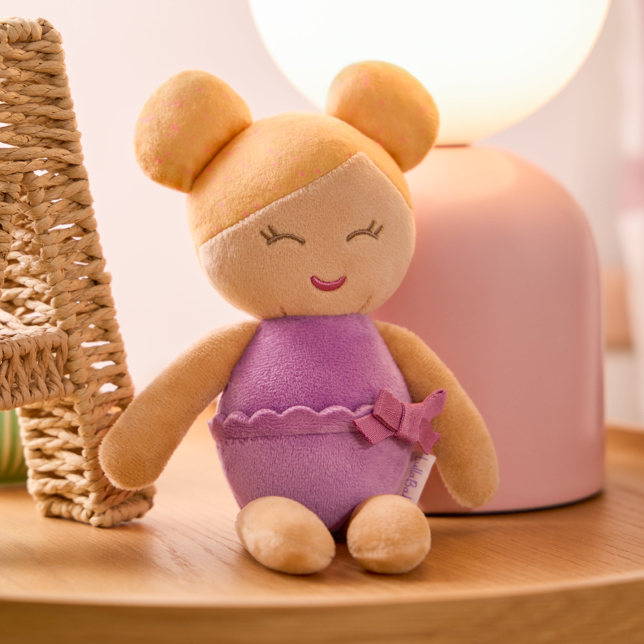 Plush Baby Bath Doll with Blonde Hair - Mini Bath Doll for Kids - Bath Toys - Toys for Toddlers - LullaBaby Dolls