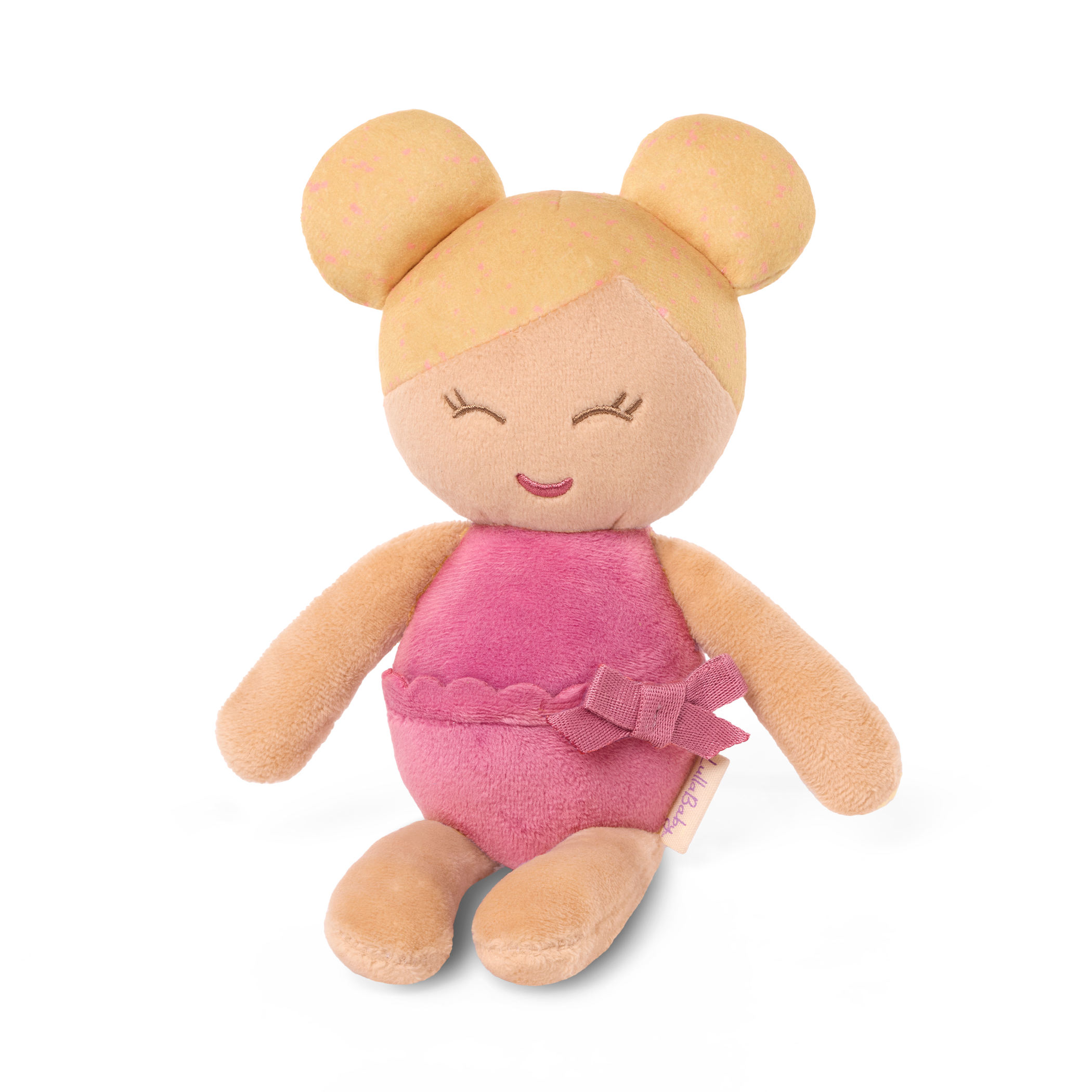 Plush Baby Bath Doll with Blonde Hair - Mini Bath Doll for Kids - Bath Toys - Toys for Toddlers - LullaBaby Dolls