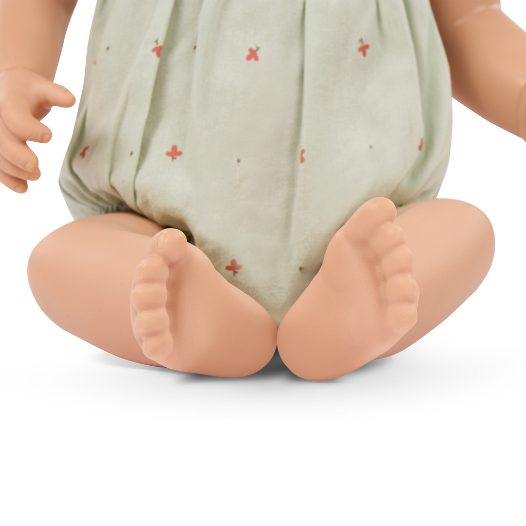 Blonde Baby Doll & Bottle - 36cm Baby Doll with Blonde Hair & Blue Eyes - Bottle with Disappearing Milk - Gift Ideas for Kids Ages 2 Years +- LullaBaby Dolls UK