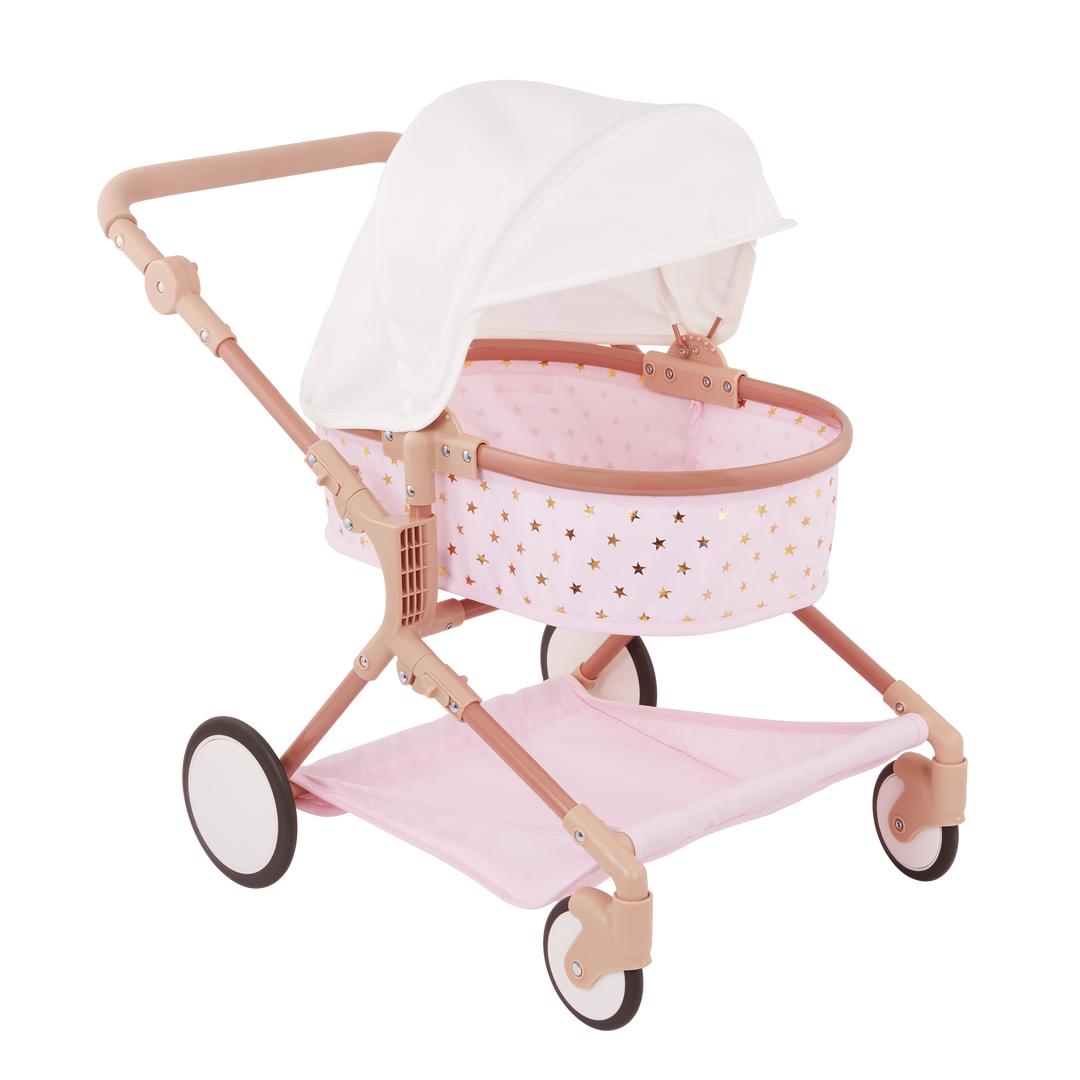 Pink toy pram cheap