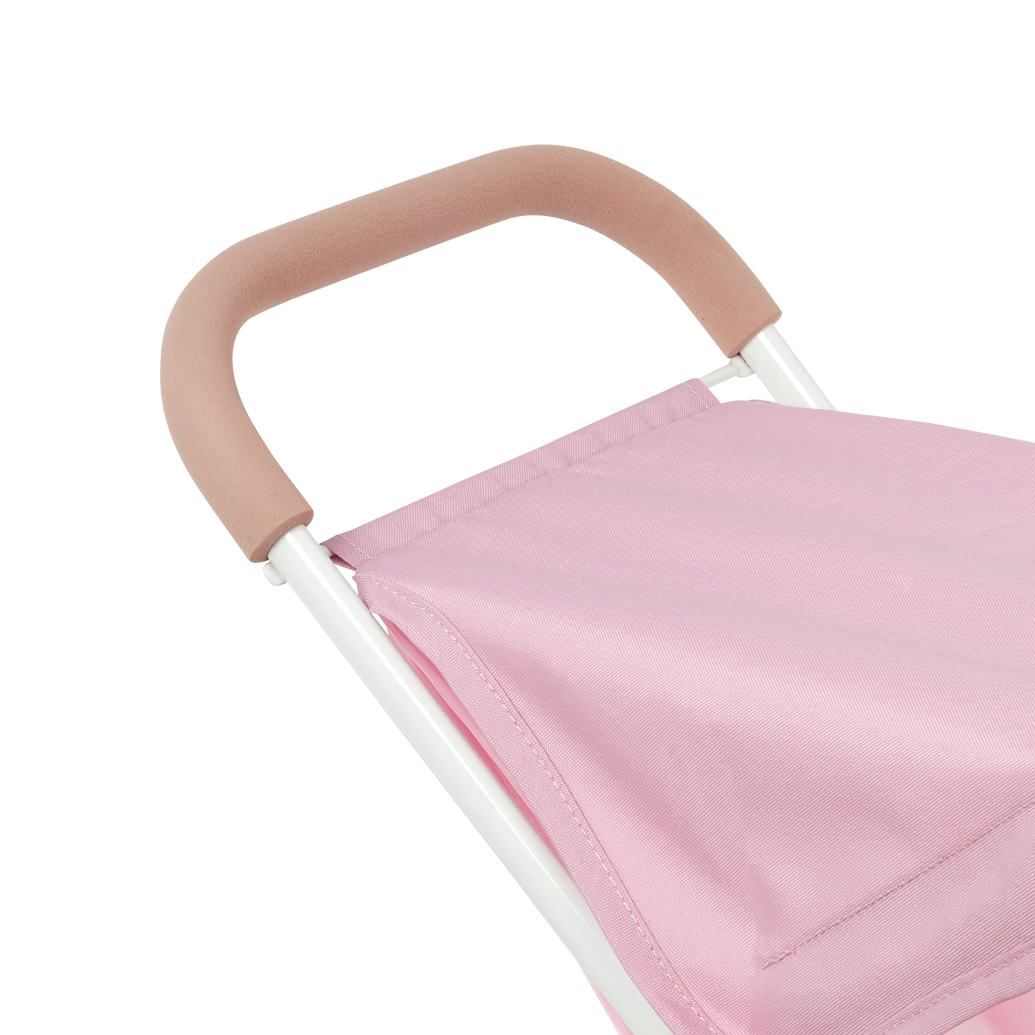 LullaBaby Doll Nursery Playset - Ivory & Pink Accessories - Highchair, Jogger Pram & Playpen - Accessories for 36cm Baby Dolls - LullaBaby UK