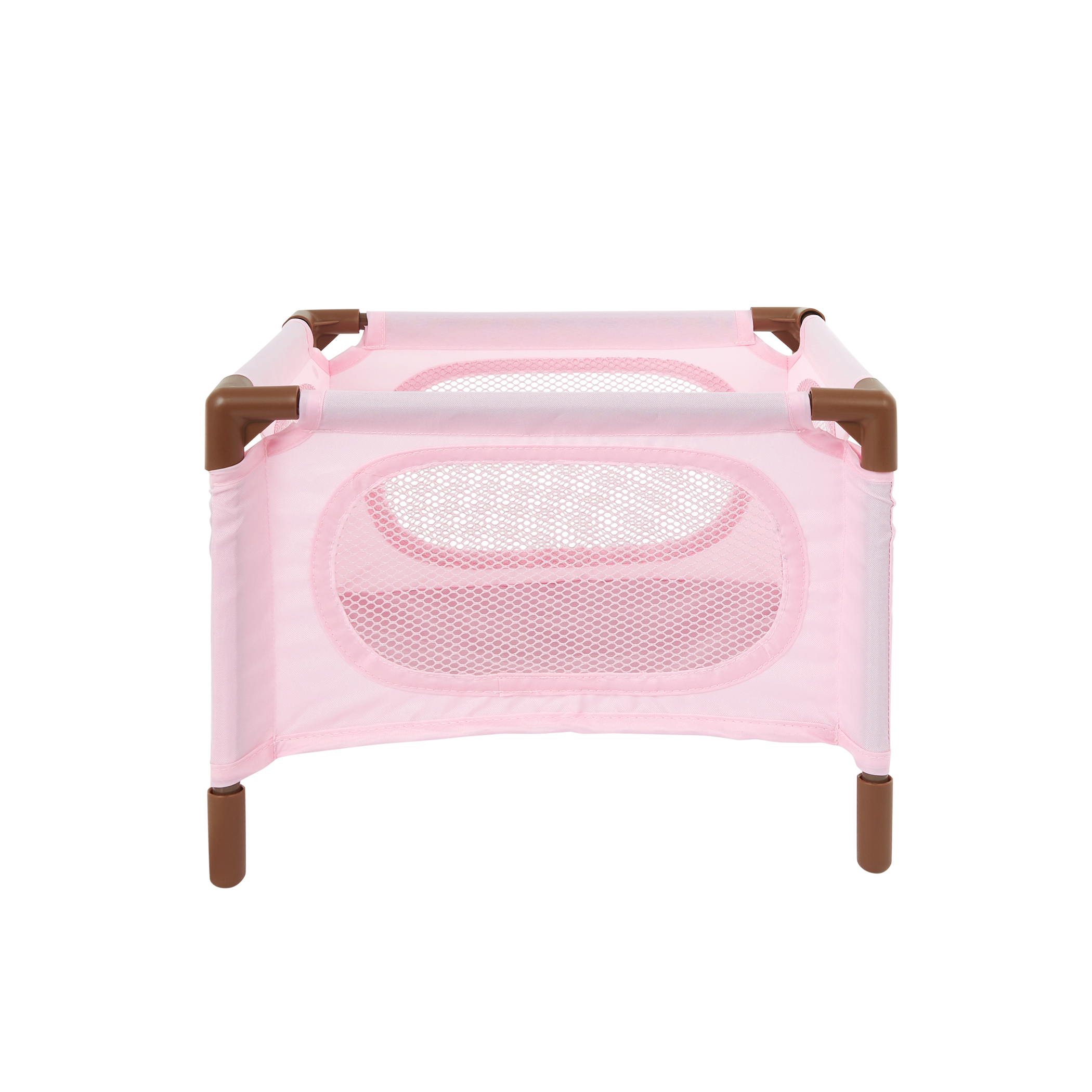 LullaBaby Doll Nursery Playset - Ivory & Pink Accessories - Highchair, Jogger Pram & Playpen - Accessories for 36cm Baby Dolls - LullaBaby UK