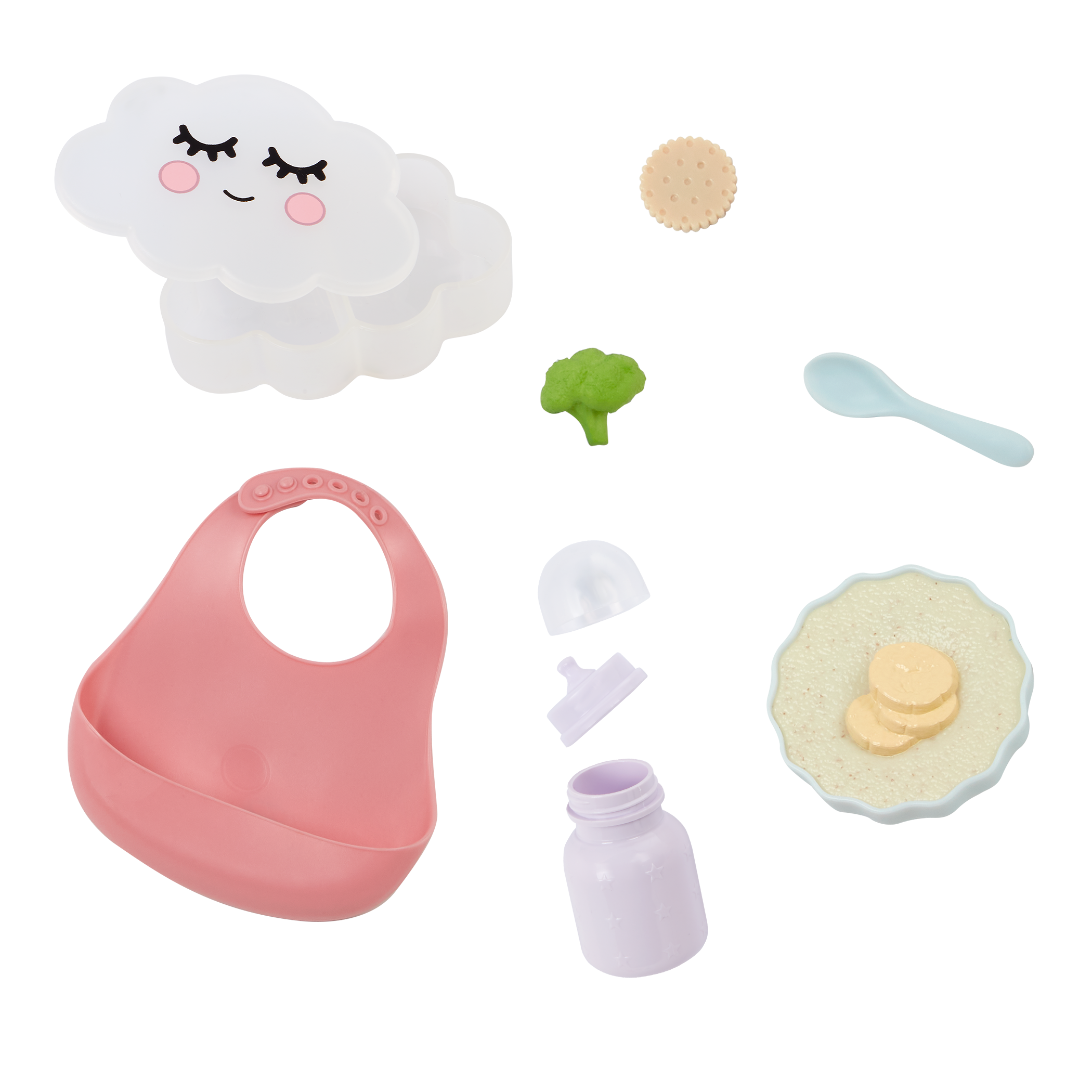 LullaBaby Doll Feeding Set - Accessories for Baby Dolls