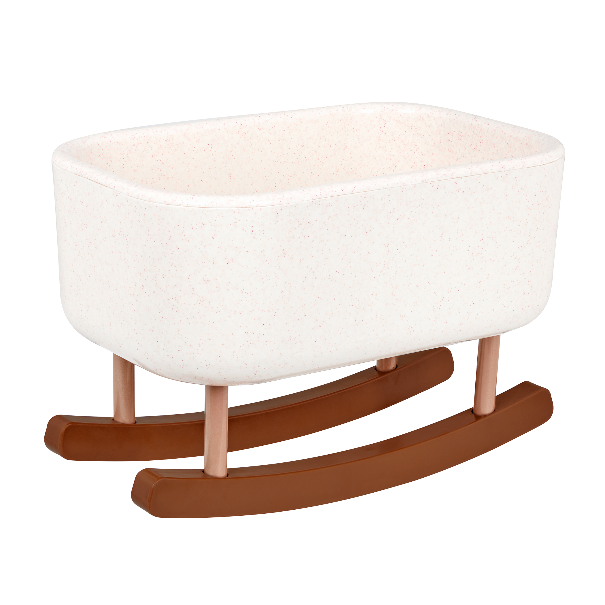 LullaBaby Doll & Bassinet Set - 36cm Baby Doll & Rocking Bassinet