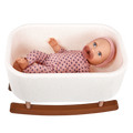 LullaBaby Doll & Bassinet Set - 36cm Baby Doll & Rocking Bassinet