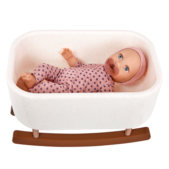 Baby Doll & Rocking Bassinet Set - Baby Doll & Bed - LullaBaby UK