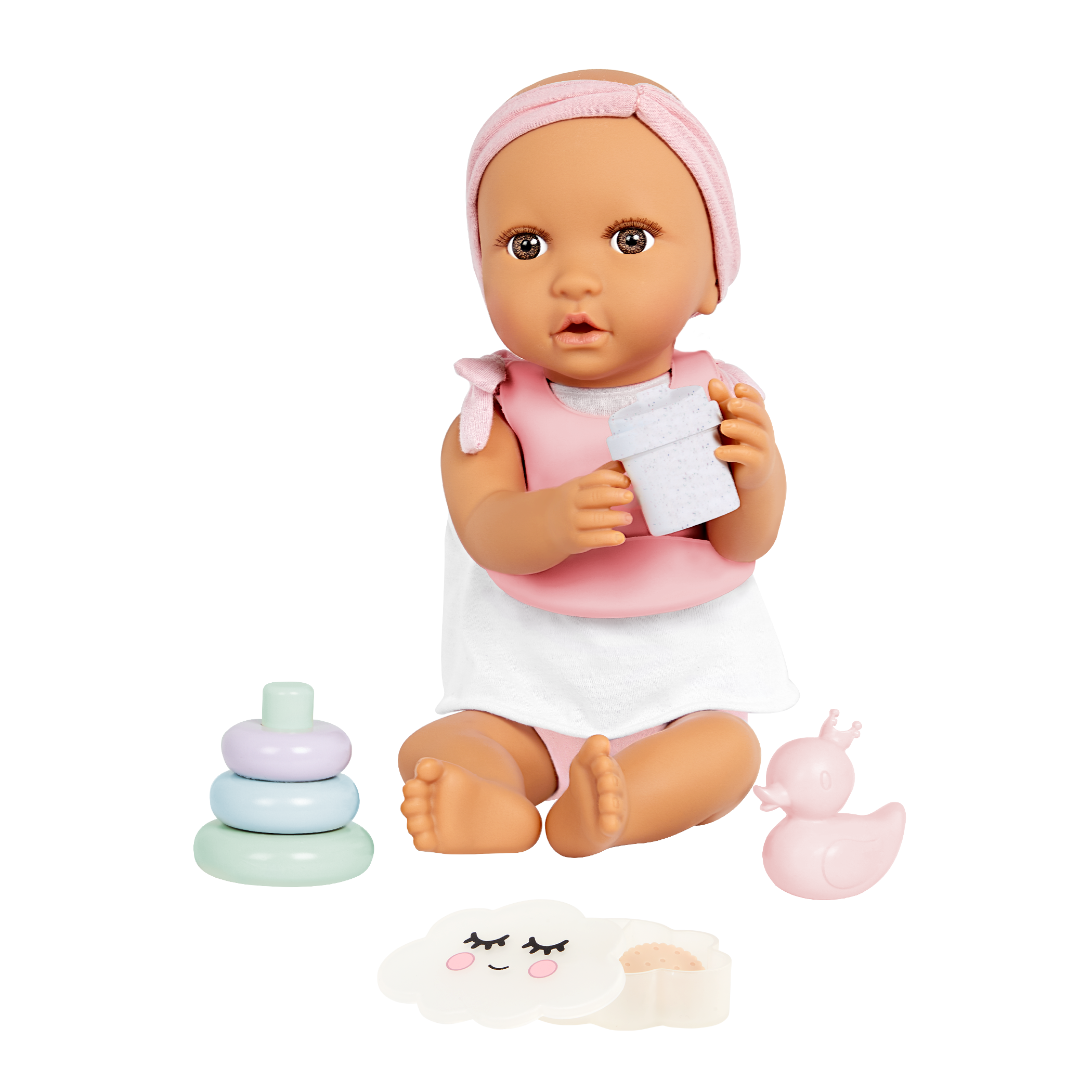 Baby Doll Care & Feeding Set - Accessories for LullaBaby Dolls