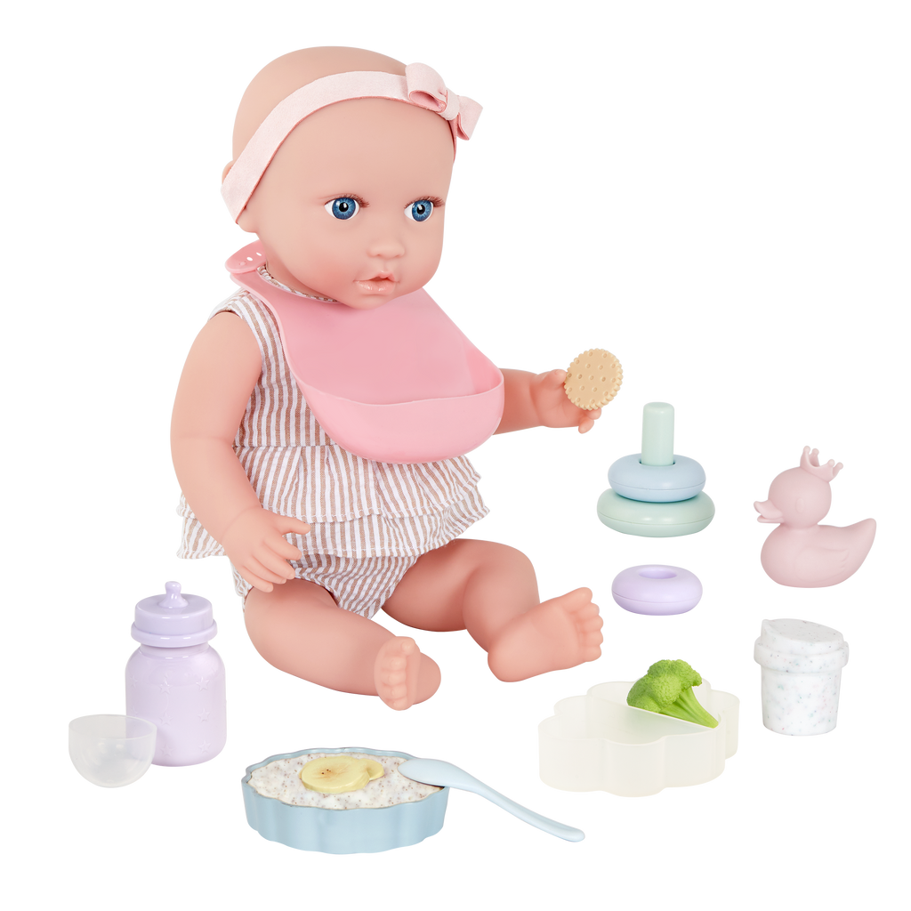 Baby Doll Care & Feeding Set - Accessories for LullaBaby Dolls