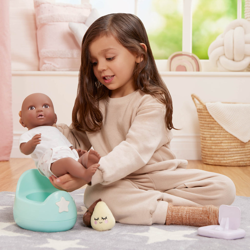 Baby Doll Potty Training Set - Blue Potty Set with Accessories - LullaBaby UK