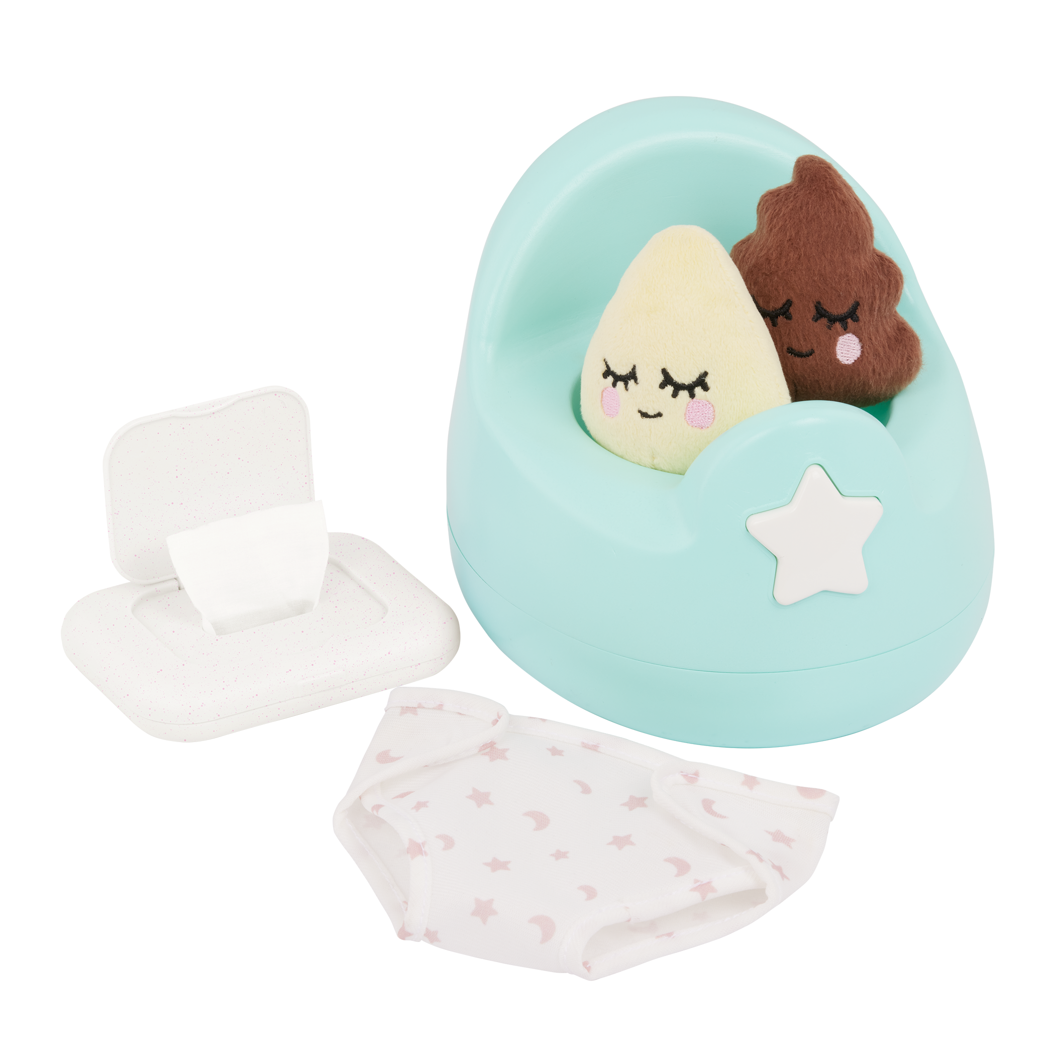 Baby Doll Potty Training Set - Blue Potty Set with Accessories - LullaBaby UK