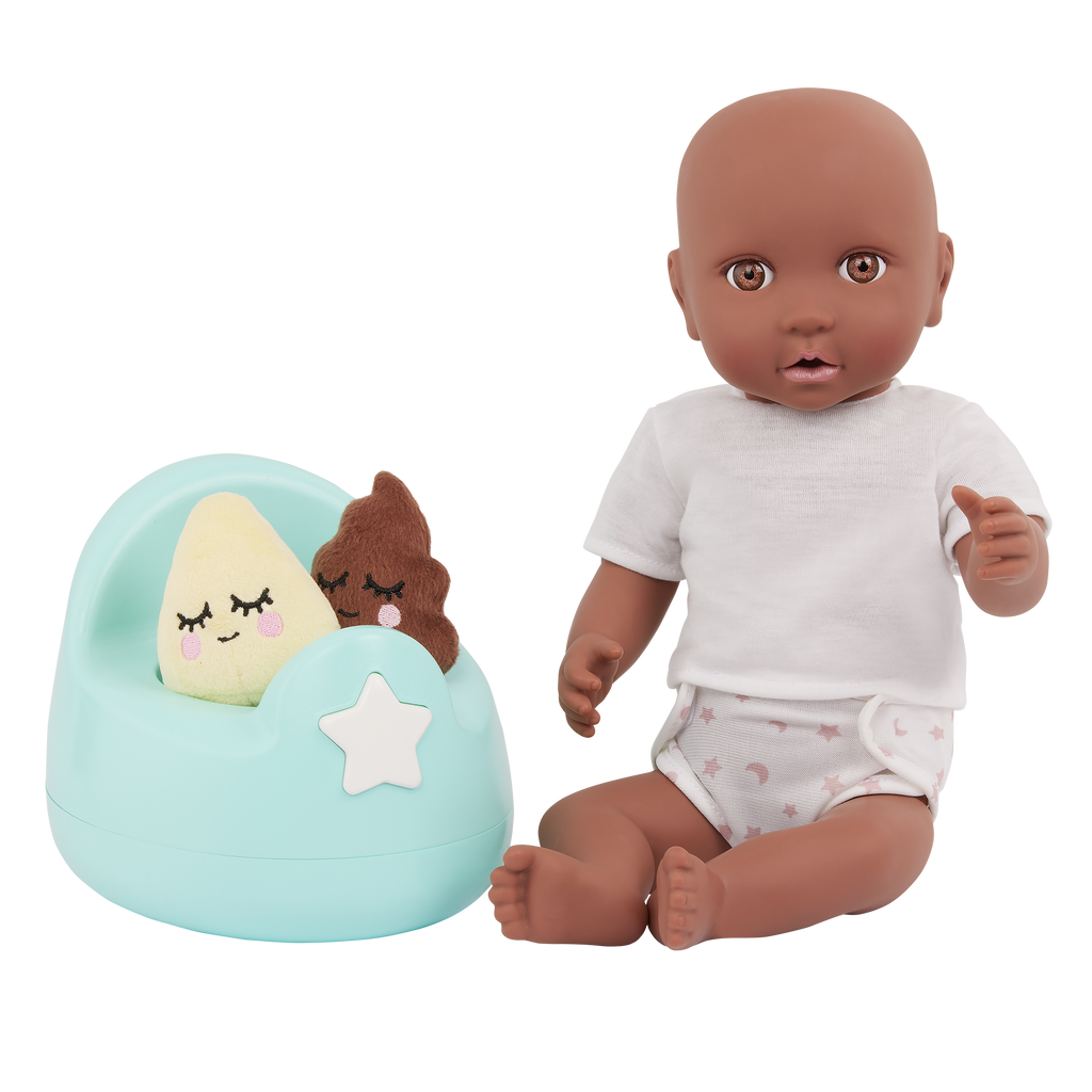 Baby Doll Potty Training Set - Blue Potty Set with Accessories - LullaBaby UK