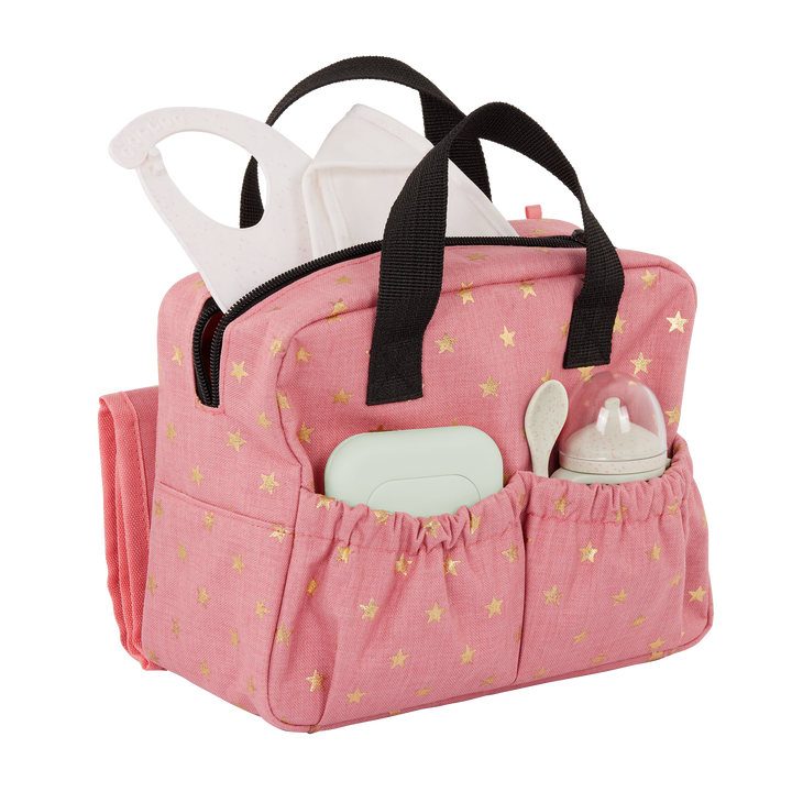 Baby Doll Nappy Bag - Pink Nappy Bag - Baby Doll Accessories - LullaBaby