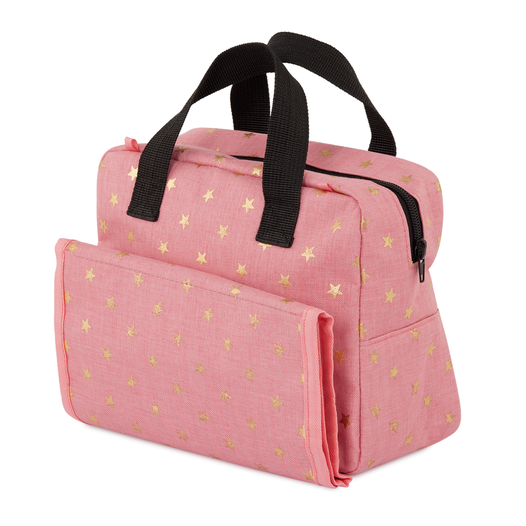 Baby Doll Nappy Bag in Pink - 36cm Baby Doll Accessories - Changing Accessories - LullaBaby UK
