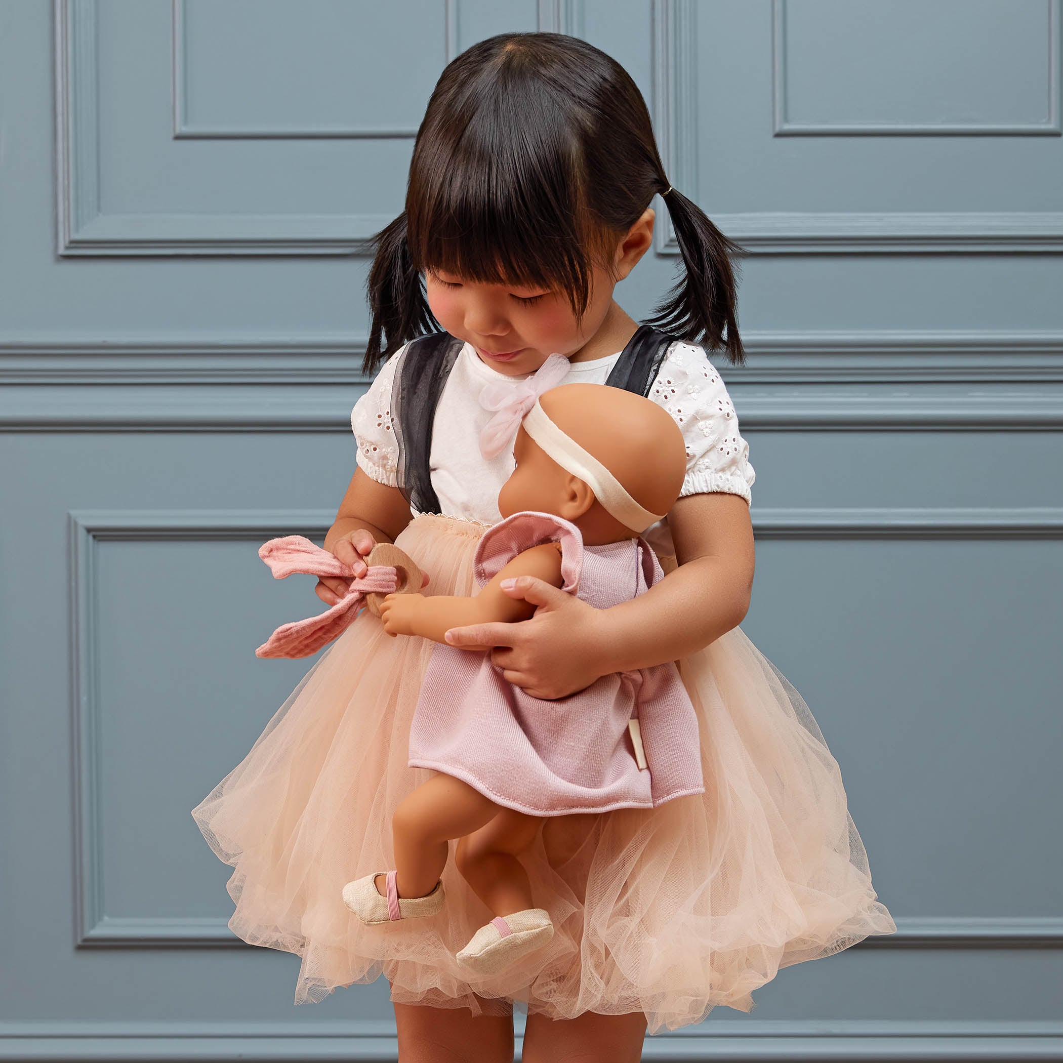 LullaBaby Doll Pink Dress Outfit - Clothes for Baby Dolls