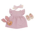 LullaBaby Doll Pink Dress Outfit - Clothes for Baby Dolls