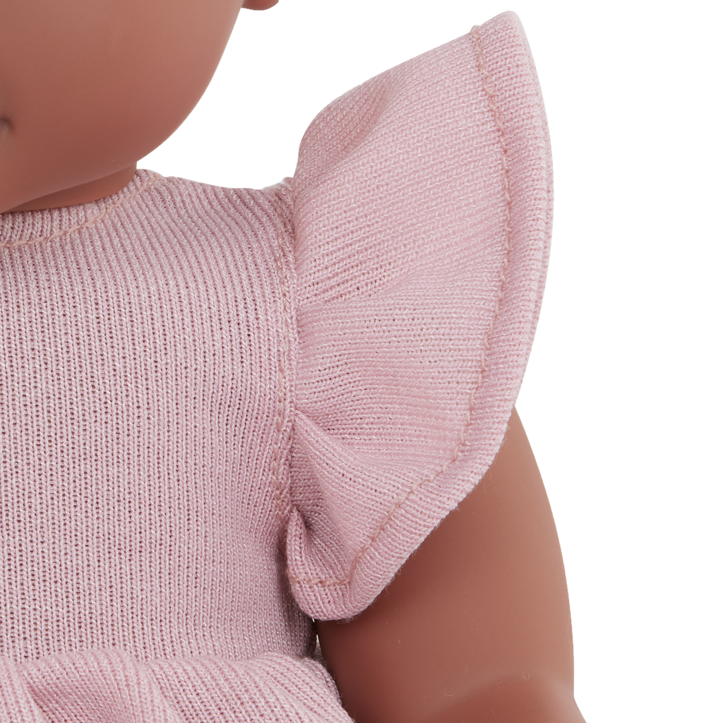 LullaBaby Doll Pink Dress Outfit - Clothes for Baby Dolls