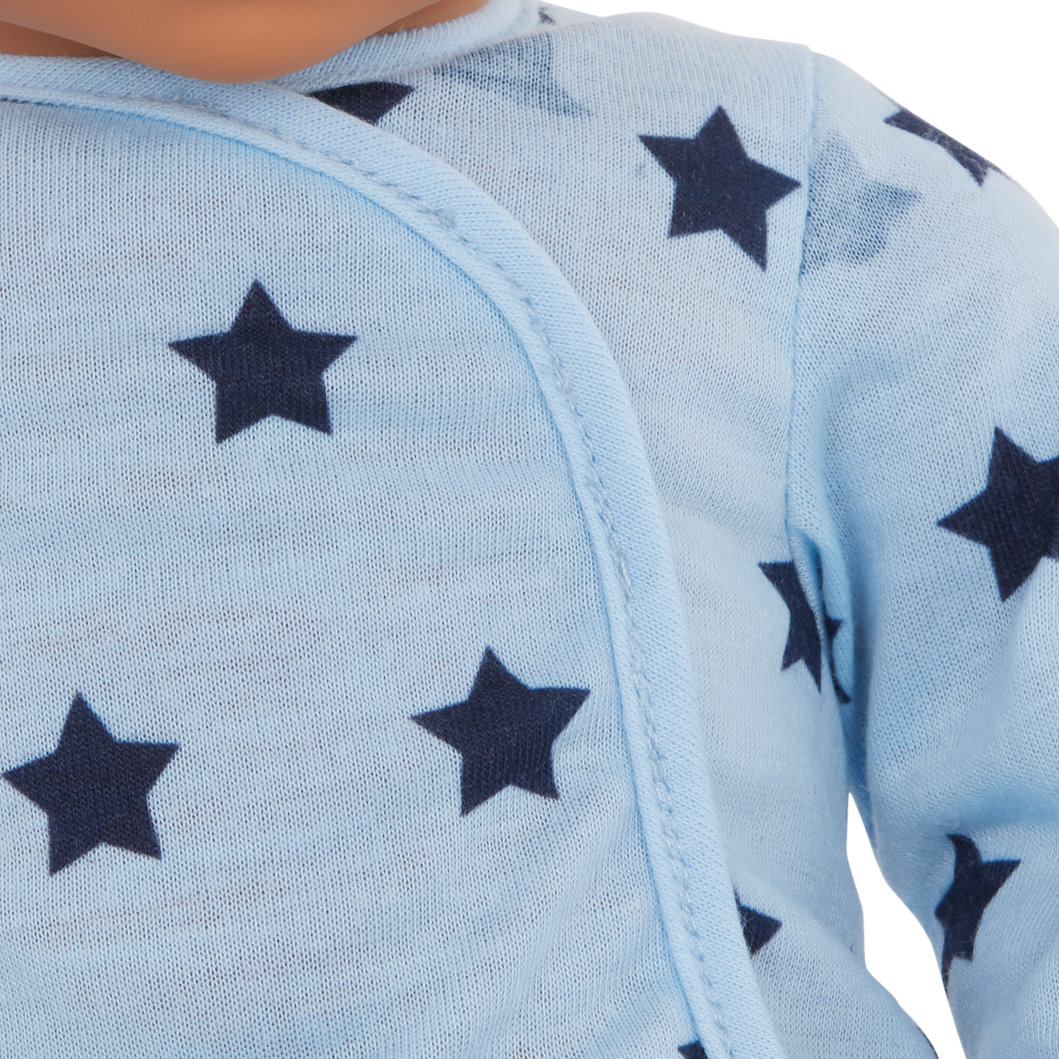 LullaBaby Boy Doll Blue Pyjama Outfit - 36cm Baby Doll Onesie 
