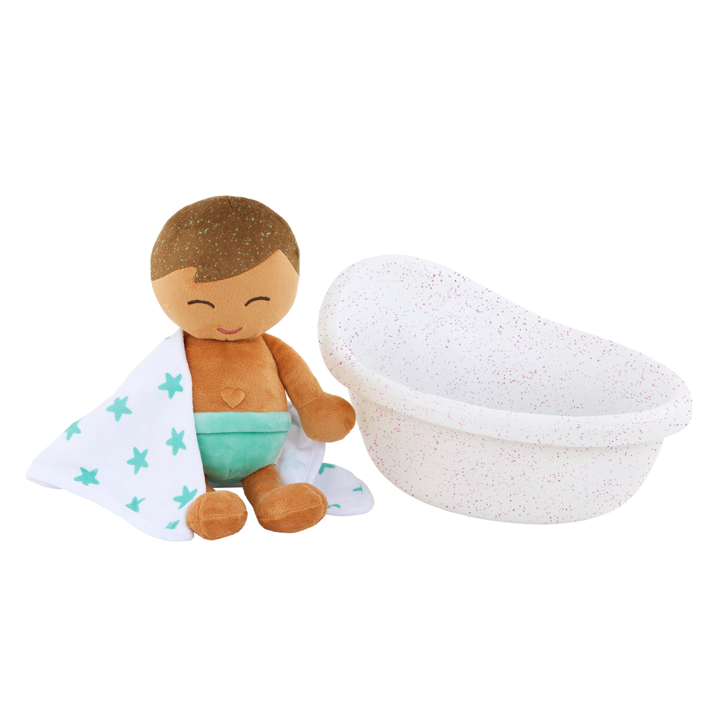 Baby Doll Bathtub Set - Bath Toys for Kids - Accessory for Baby Dolls - LullaBaby