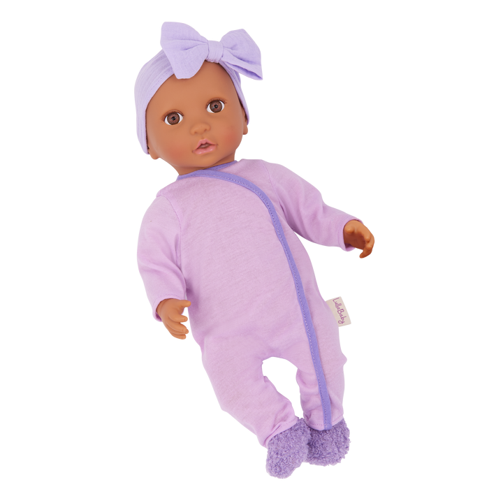 Baby Doll Clothing Sets - 3 Outfits for Baby Girl Doll - Dress, Pyjama Set & Bath Towel - Clothes for Baby Dolls - LullaBaby