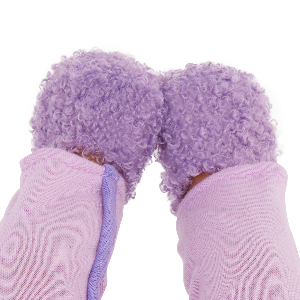 Baby Doll Pyjama Outfit - Purple Onesies for 36cm Baby Doll - LullaBaby